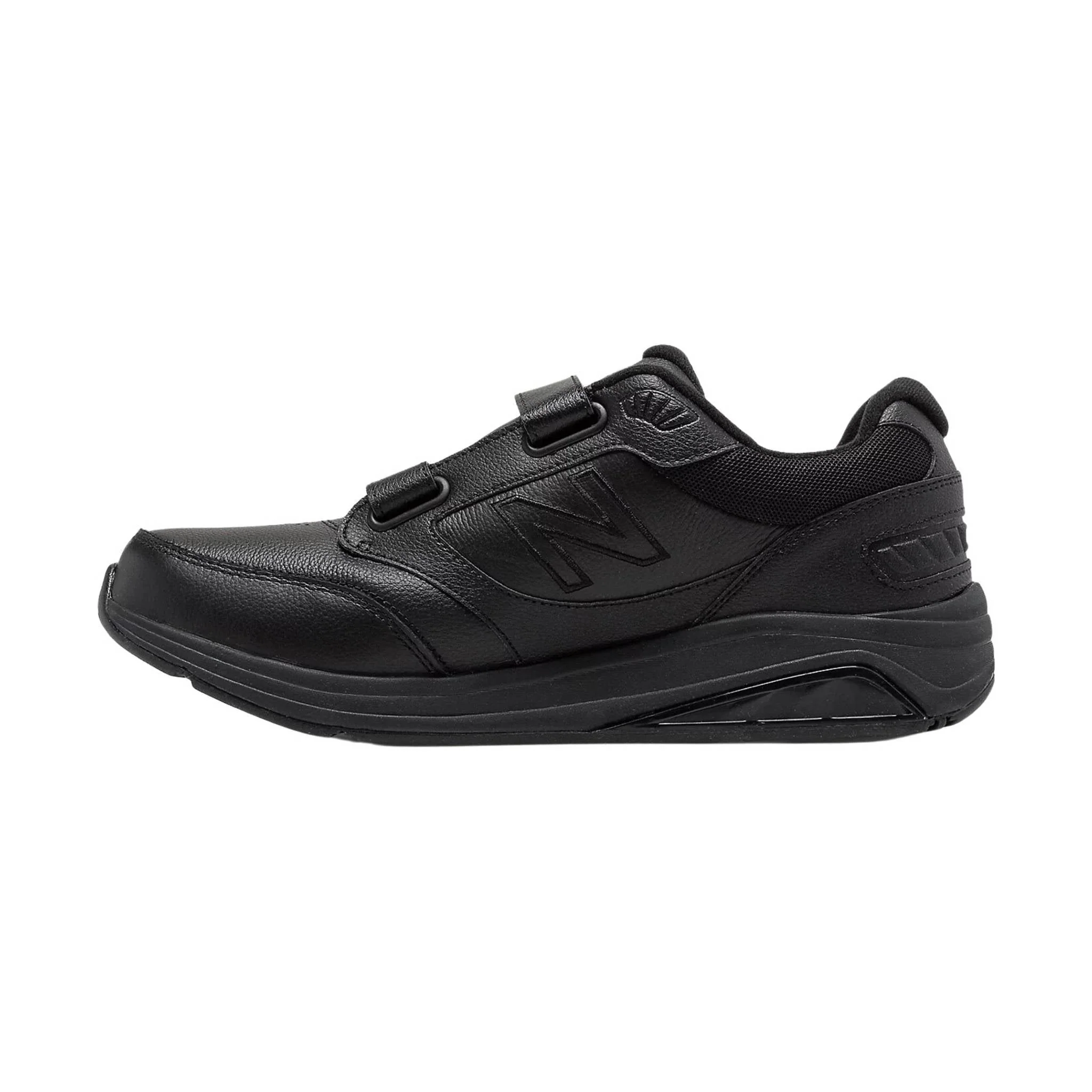 New Balance Men's Hook and Loop Leather 928v3 Walking Shoes - Black - Image 2
