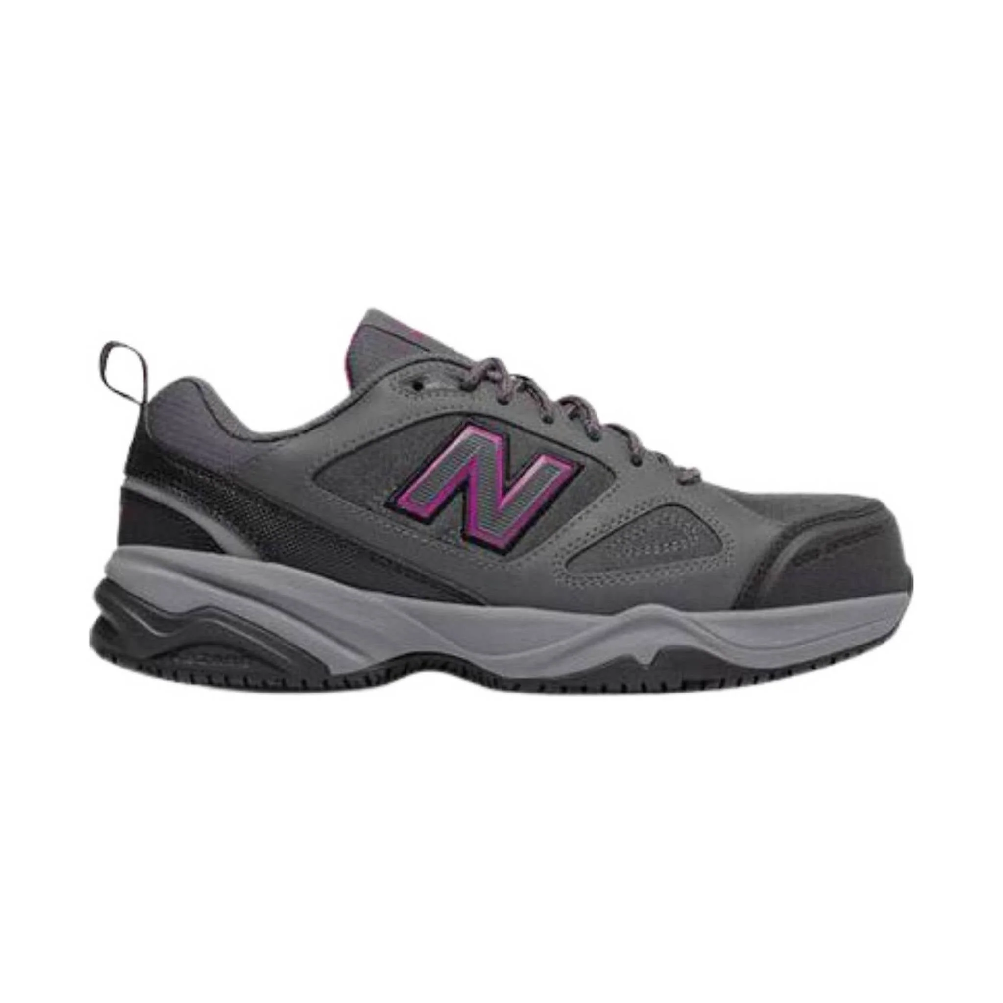New Balance Women's 627V2 Steel Toe Work Shoe - Grey Suede