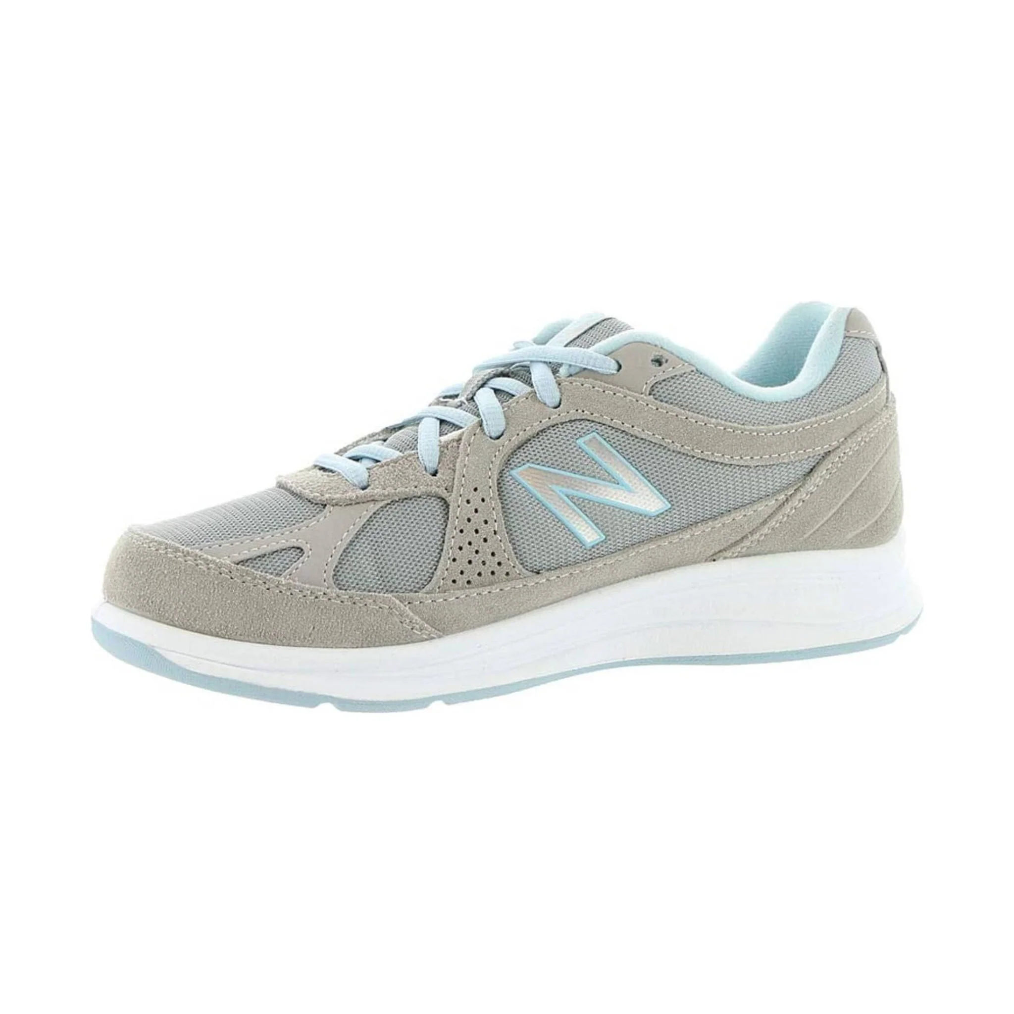 New Balance Women's 877V1 Walking Shoes - Silver/Blue - Image 2