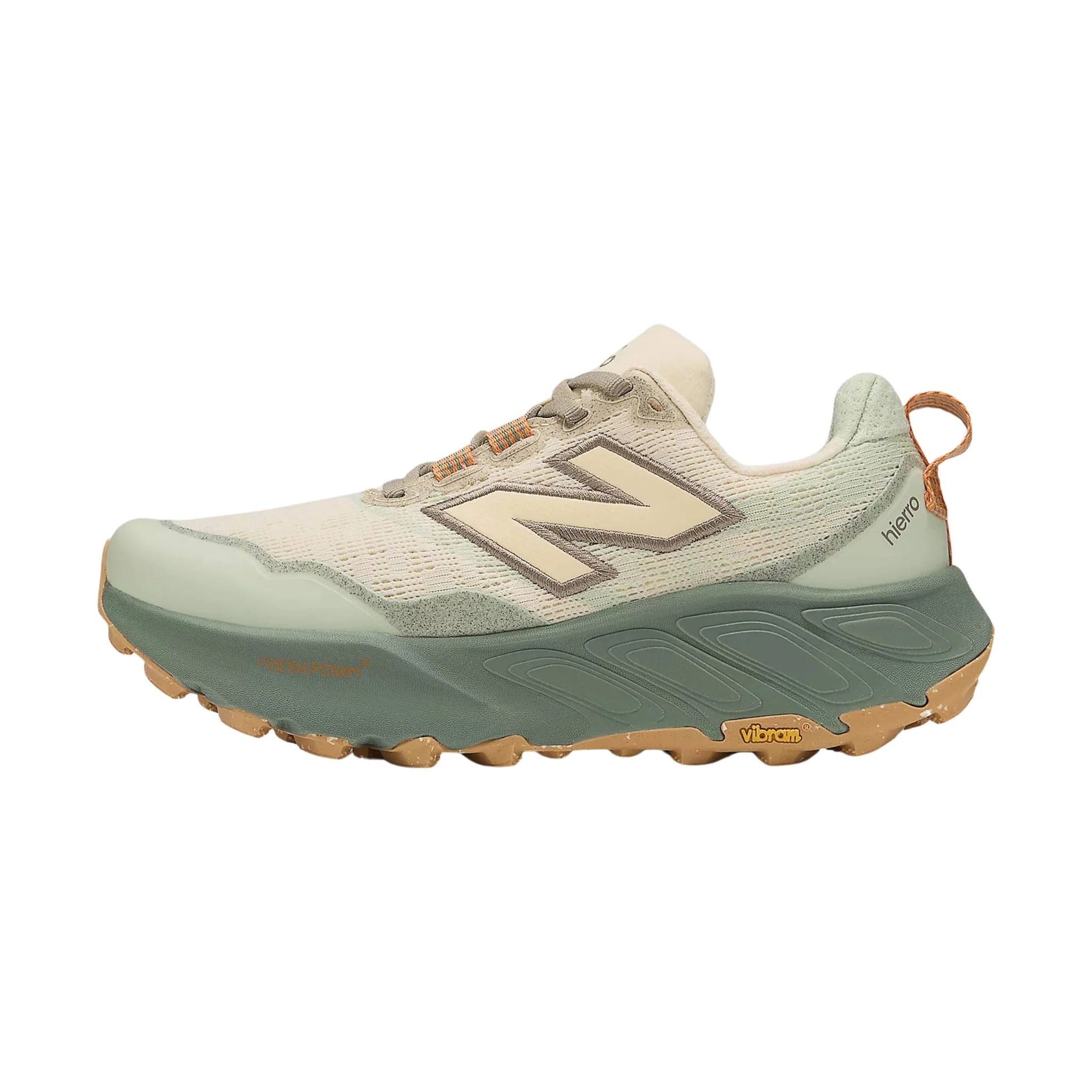 New Balance Women's Fresh Foam X Hierro v9 Trail Shoes - Calcium With Dark Juniper - Image 2