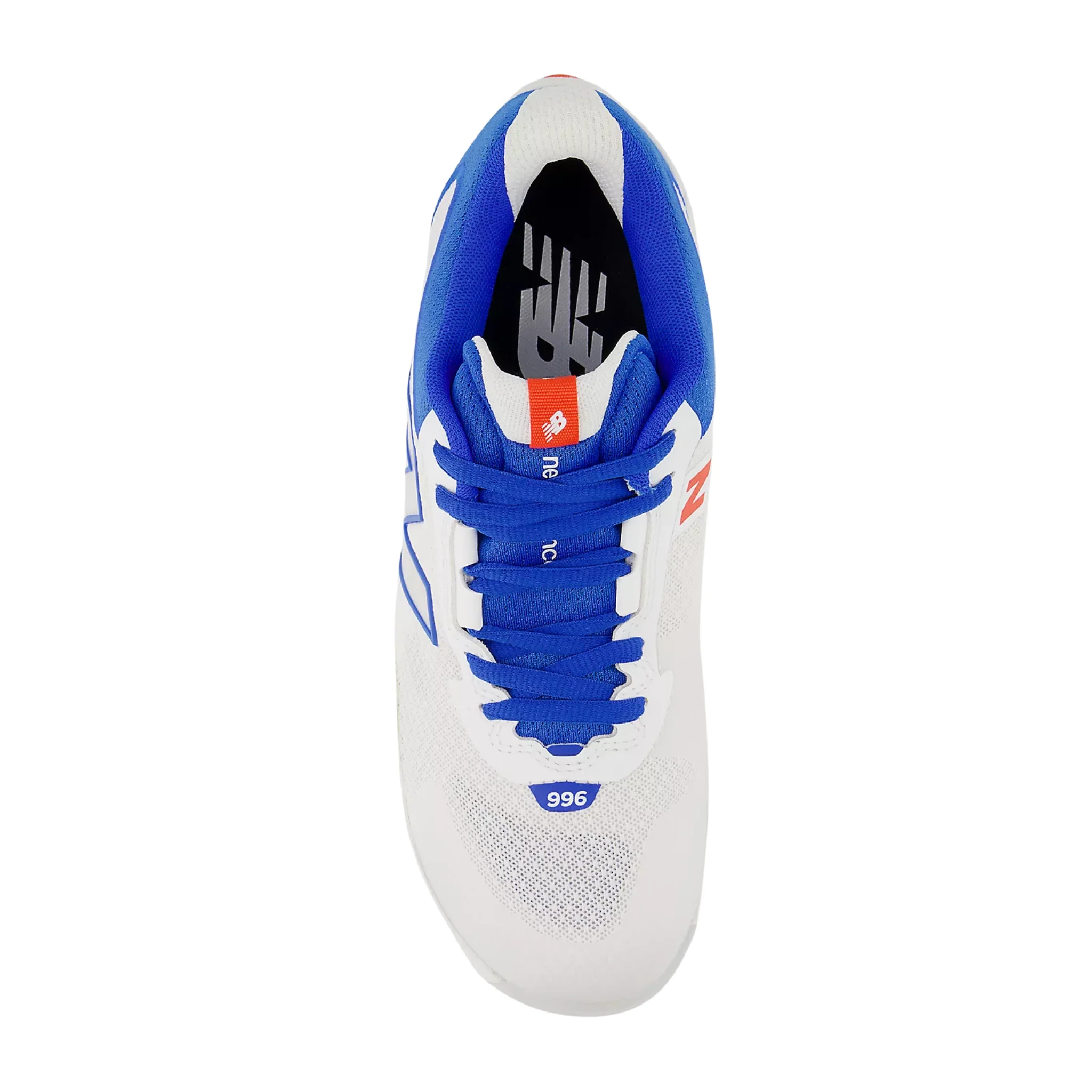 New Balance Women's Fuel Cell 996v6 Pickleball Shoes - White With Navy - Image 3