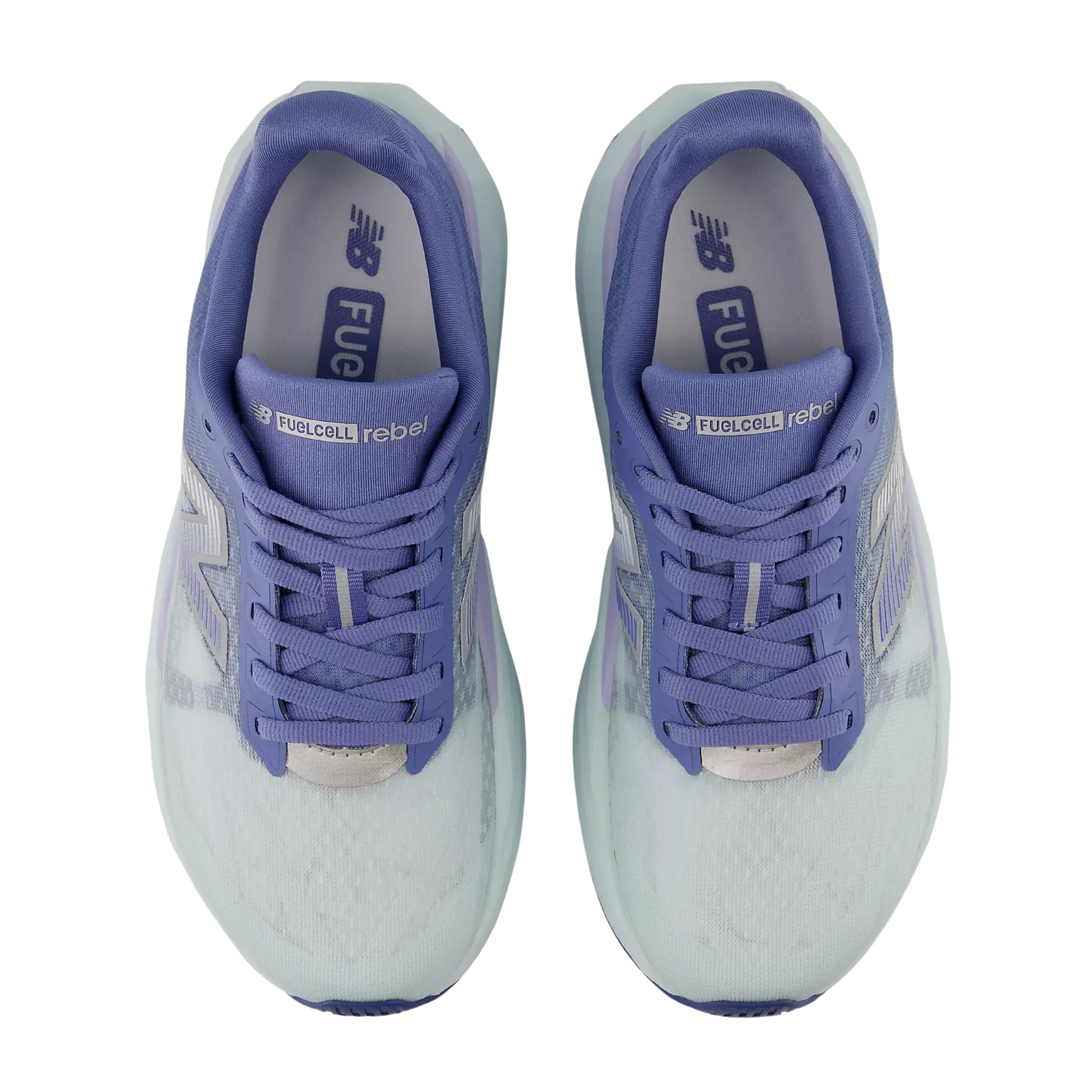 New Balance Women's FuelCell Rebel v5 Running Shoes - Fairweather Blue With Glint Blue - Image 4