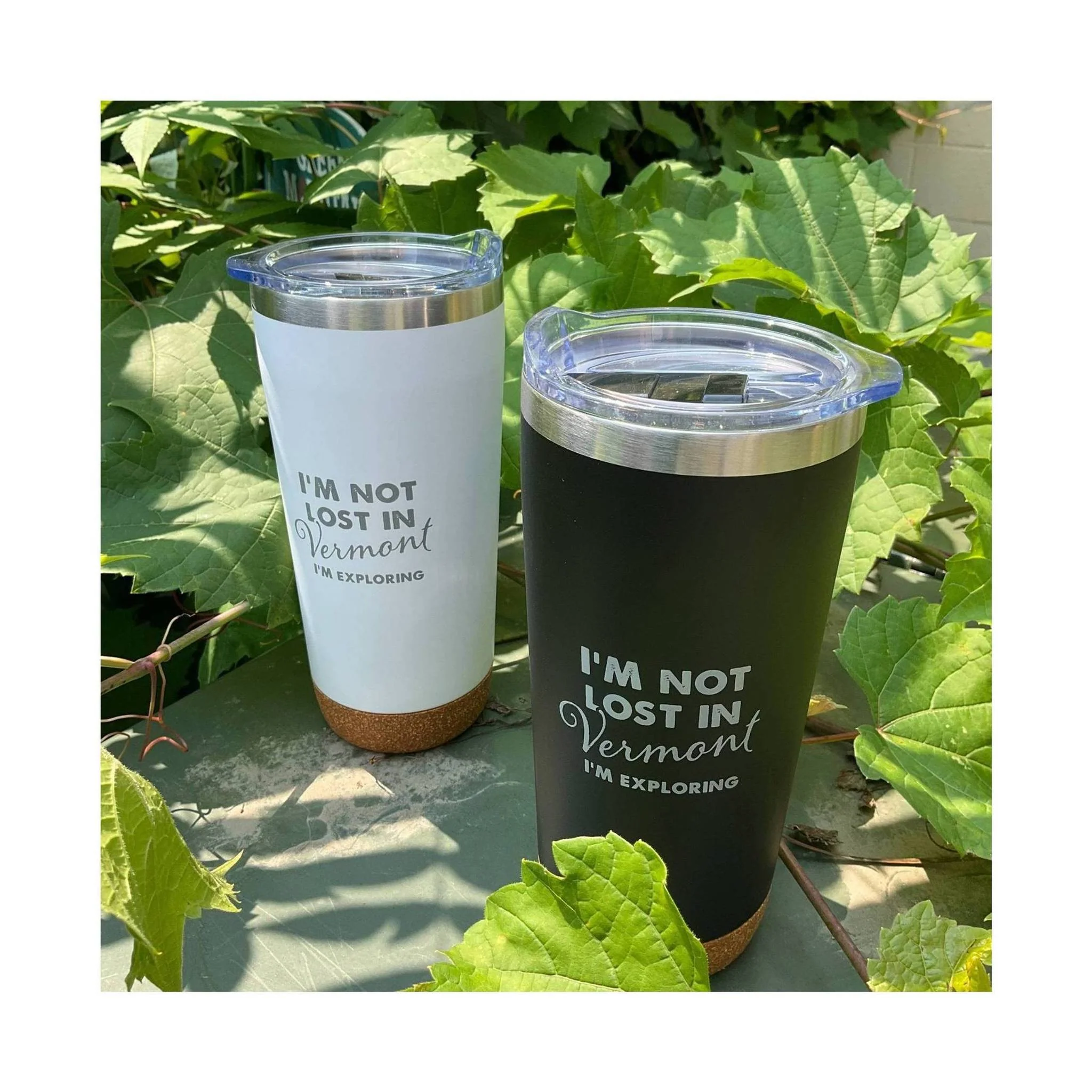 Not Lost in Vermont Tumbler 20 oz - White - Image 3