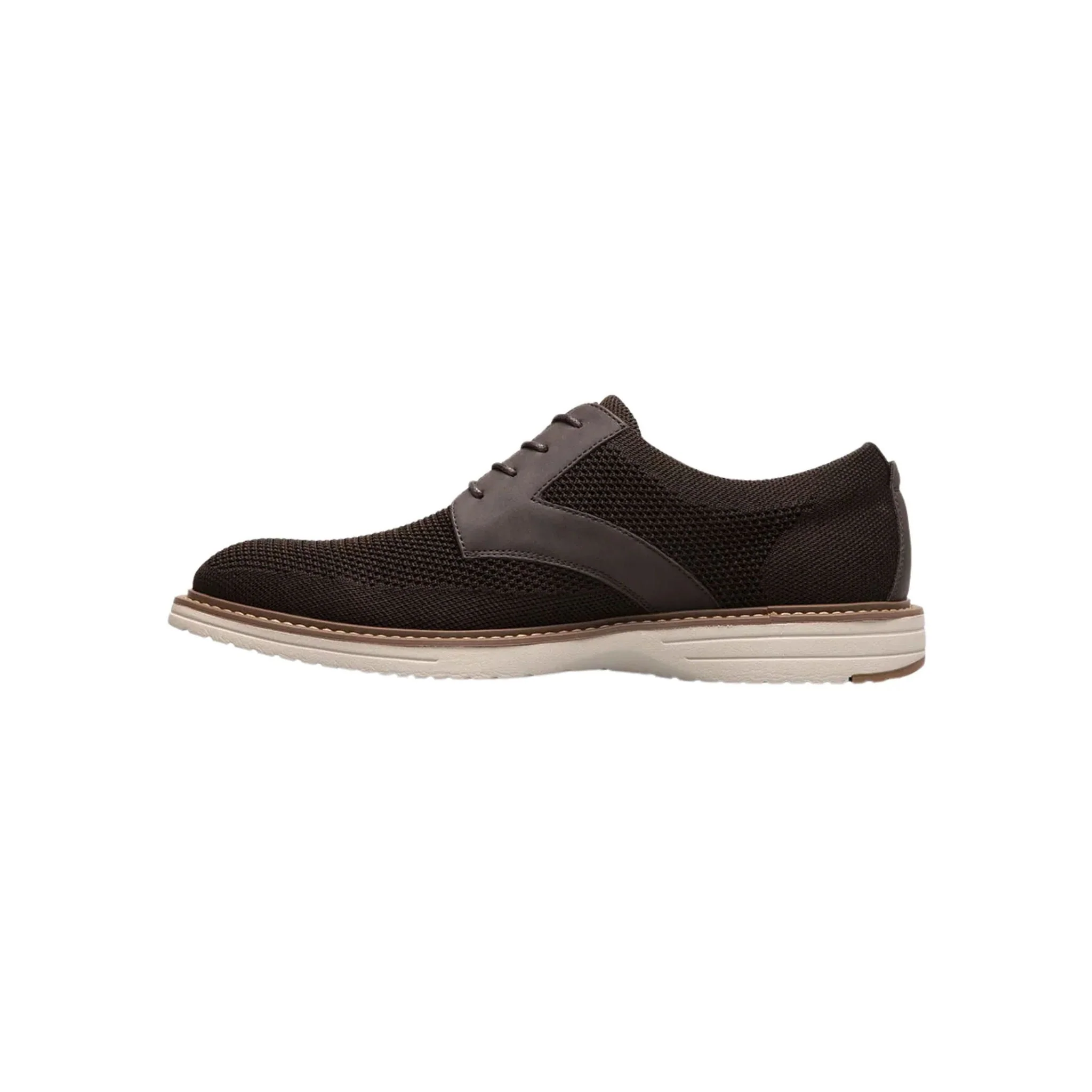 Nunn Bush Men's Griff Knit Plain Toe Oxford Shoes - Brown - Image 3