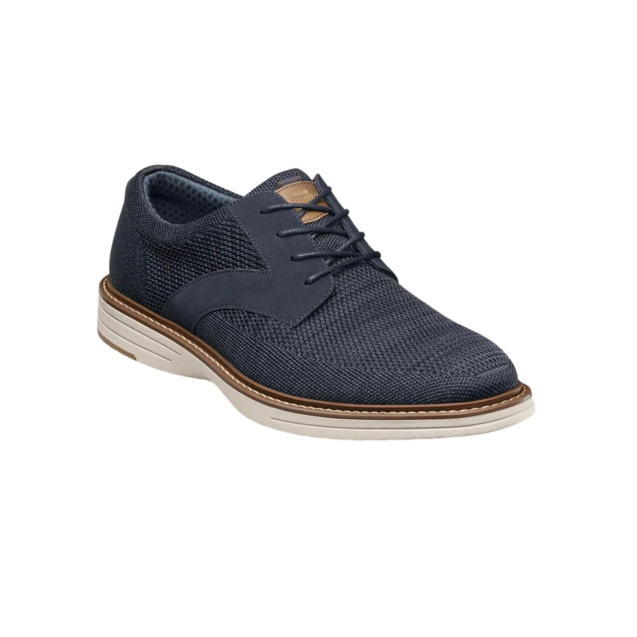 Nunn Bush Men's Griff Knit Plain Toe Oxford Shoes - Navy