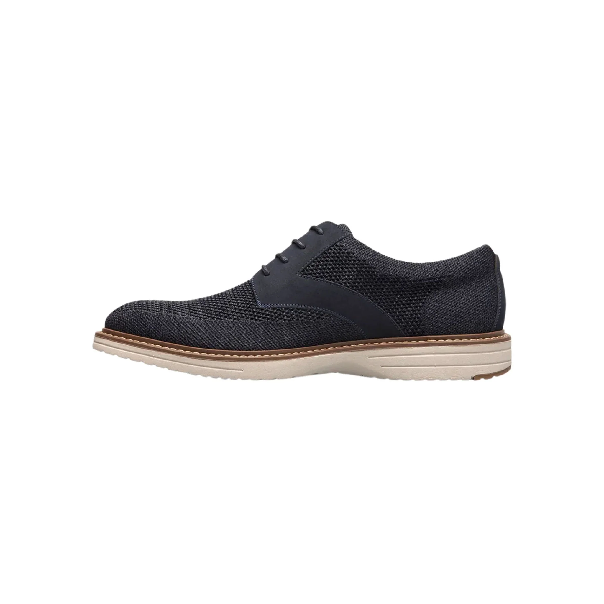 Nunn Bush Men's Griff Knit Plain Toe Oxford Shoes - Navy - Image 3