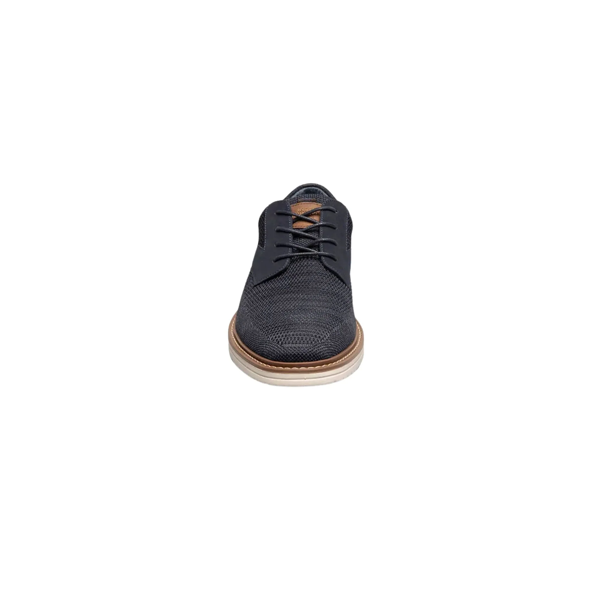 Nunn Bush Men's Griff Knit Plain Toe Oxford Shoes - Navy - Image 4