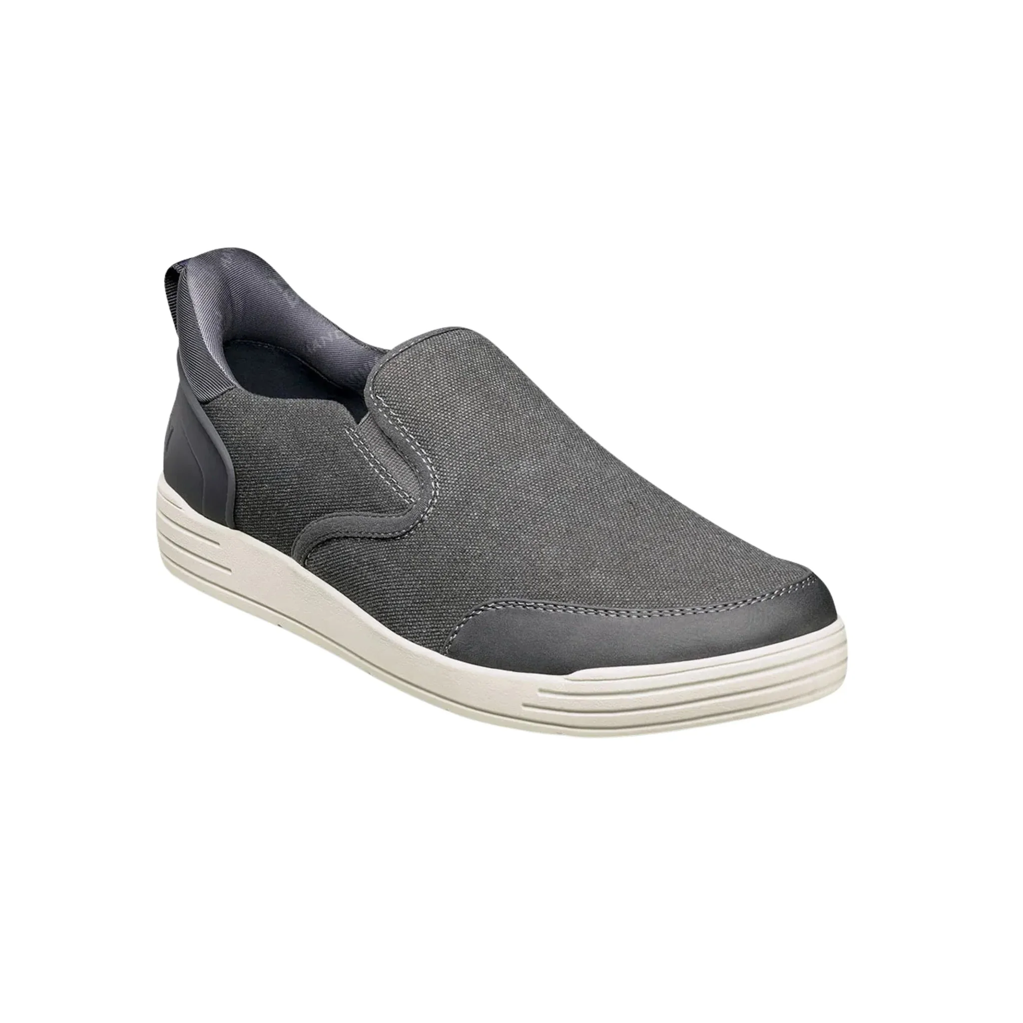 Nunn Bush Men's Kore City Walk EZ Hands Free Canvas Moc Toe Slip On Shoes - Cement
