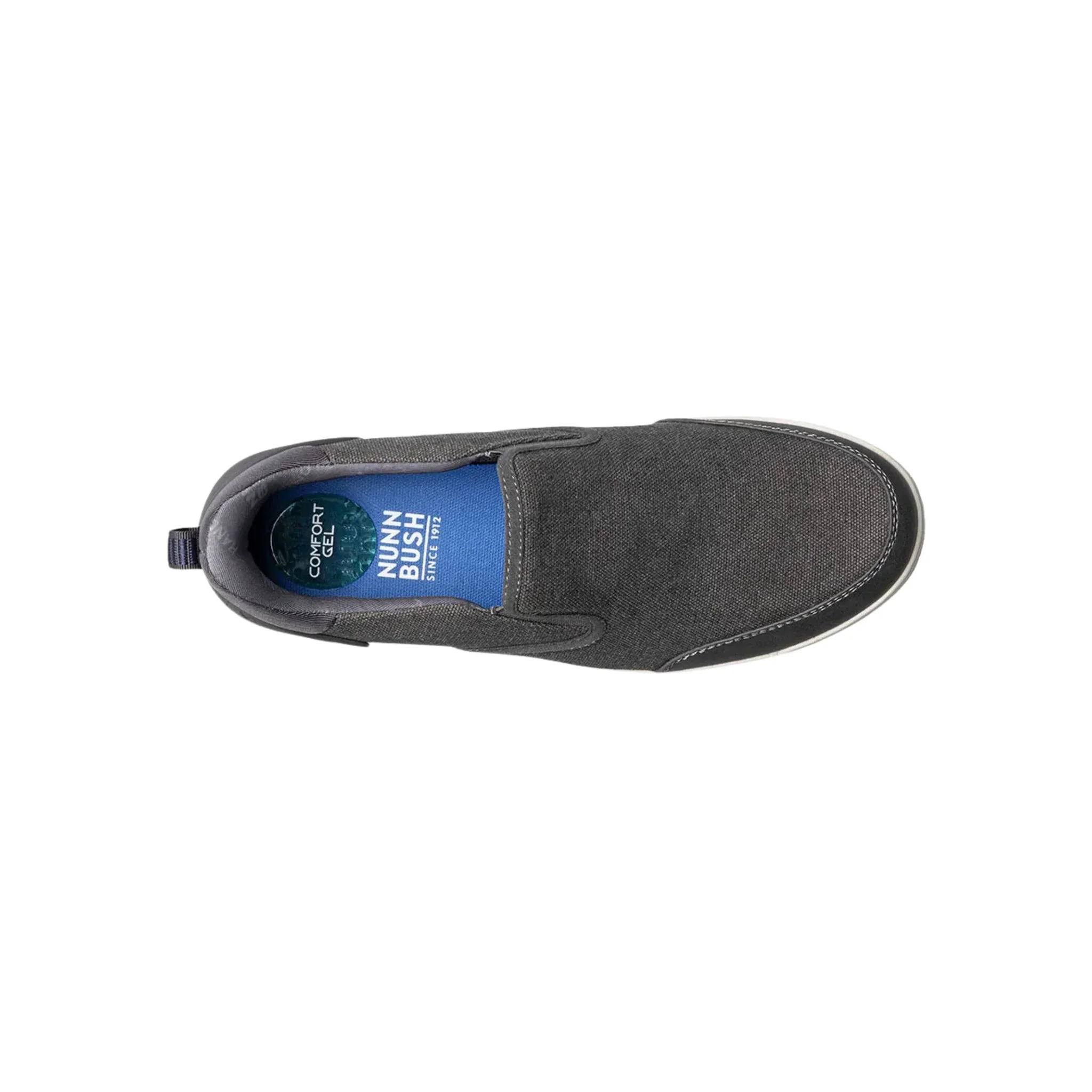 Nunn Bush Men's Kore City Walk EZ Hands Free Canvas Moc Toe Slip On Shoes - Cement - Image 6