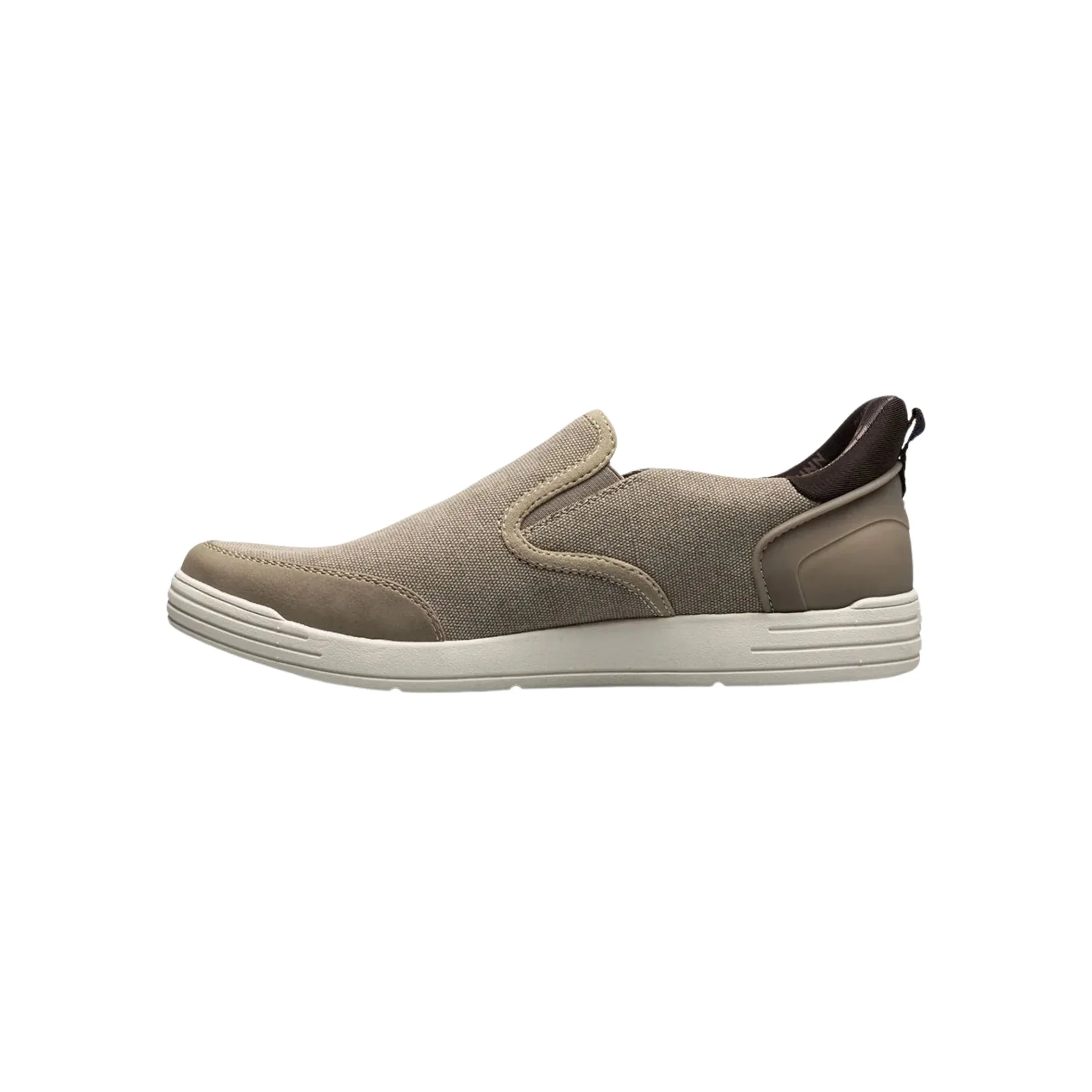 Nunn Bush Men's Kore City Walk EZ Hands Free Canvas Moc Toe Slip On Shoes - Stone - Image 3