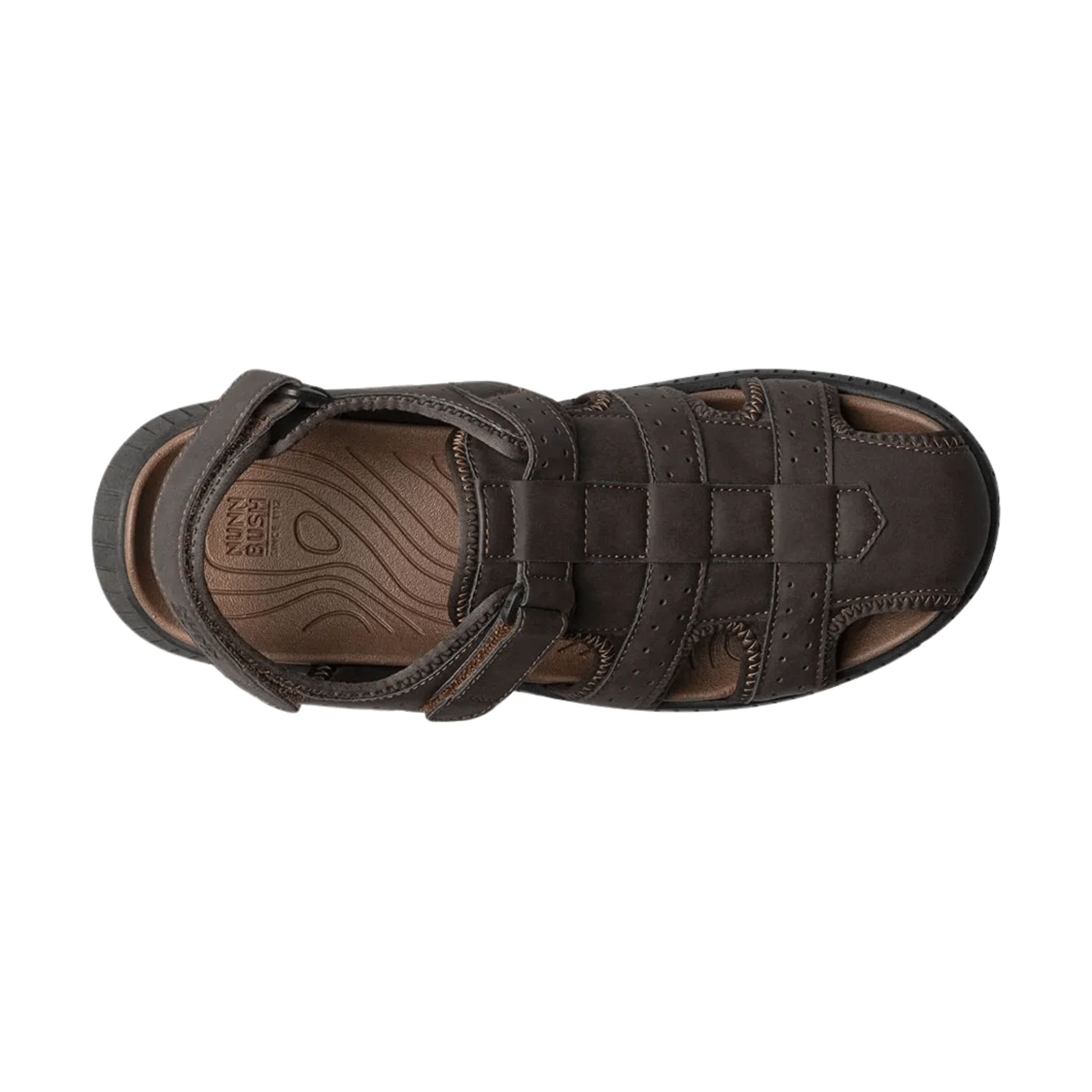 Nunn Bush Men's Laguna Closed Toe Fisherman Sandals - Brown - Image 6