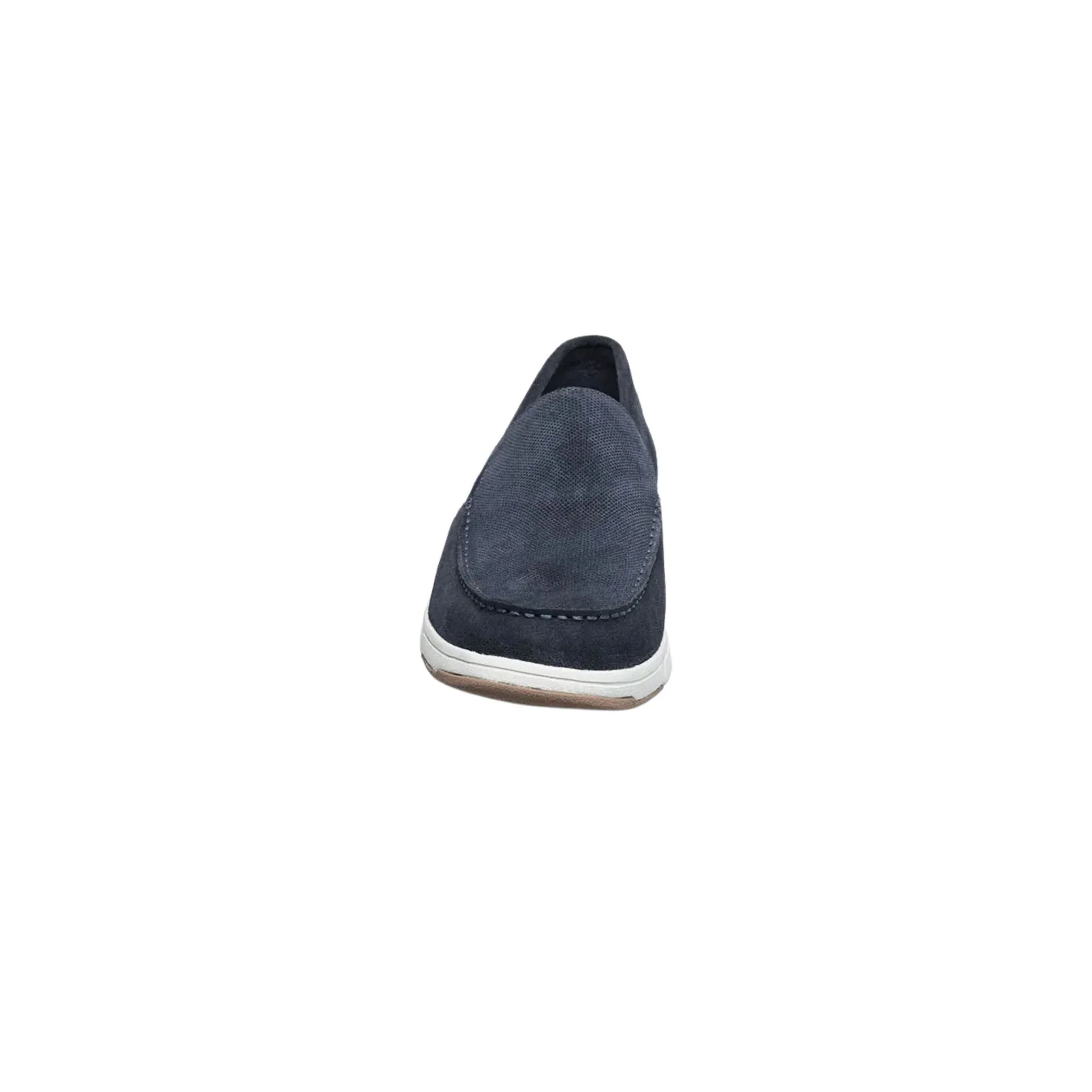 Nunn Bush Men's Luca Suede Moc Toe Venetian Slip On Shoes - Navy - Image 4