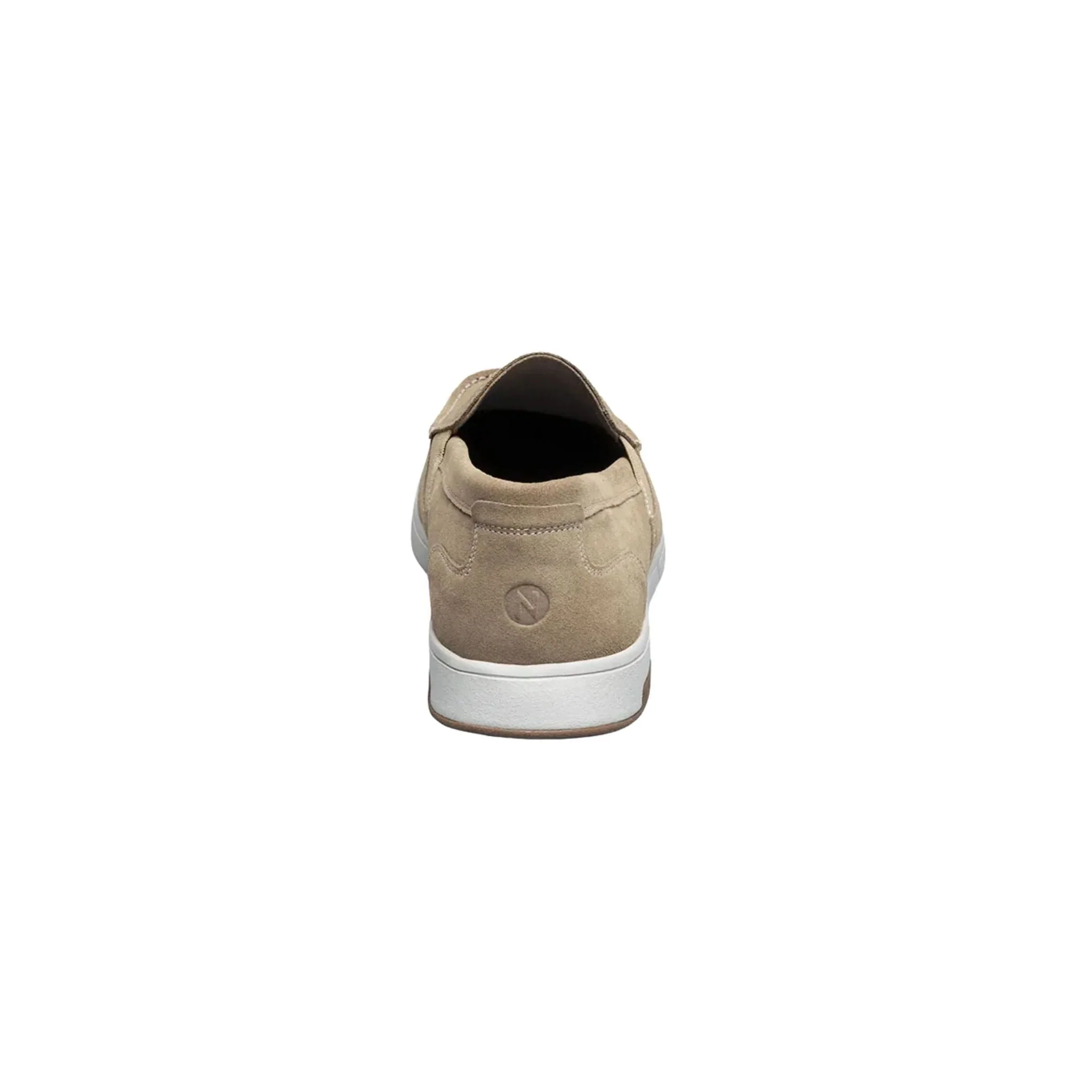 Nunn Bush Men's Luca Suede Moc Toe Venetian Slip On Shoes - Stone - Image 5