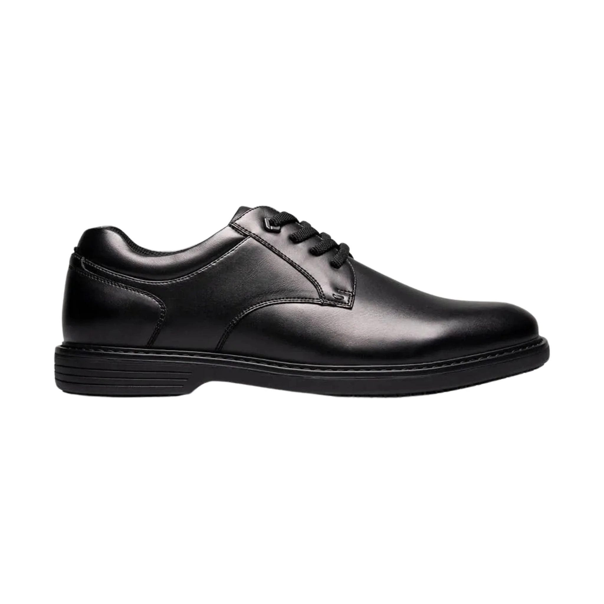 Nunn Bush Wade Work Plain Toe Oxford Work Shoes - Black - Image 2