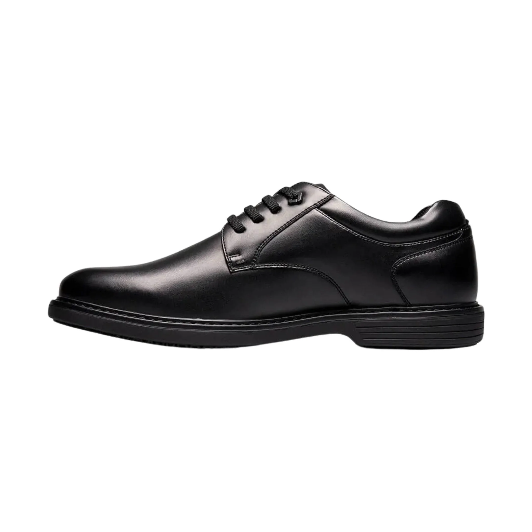 Nunn Bush Wade Work Plain Toe Oxford Work Shoes - Black - Image 3