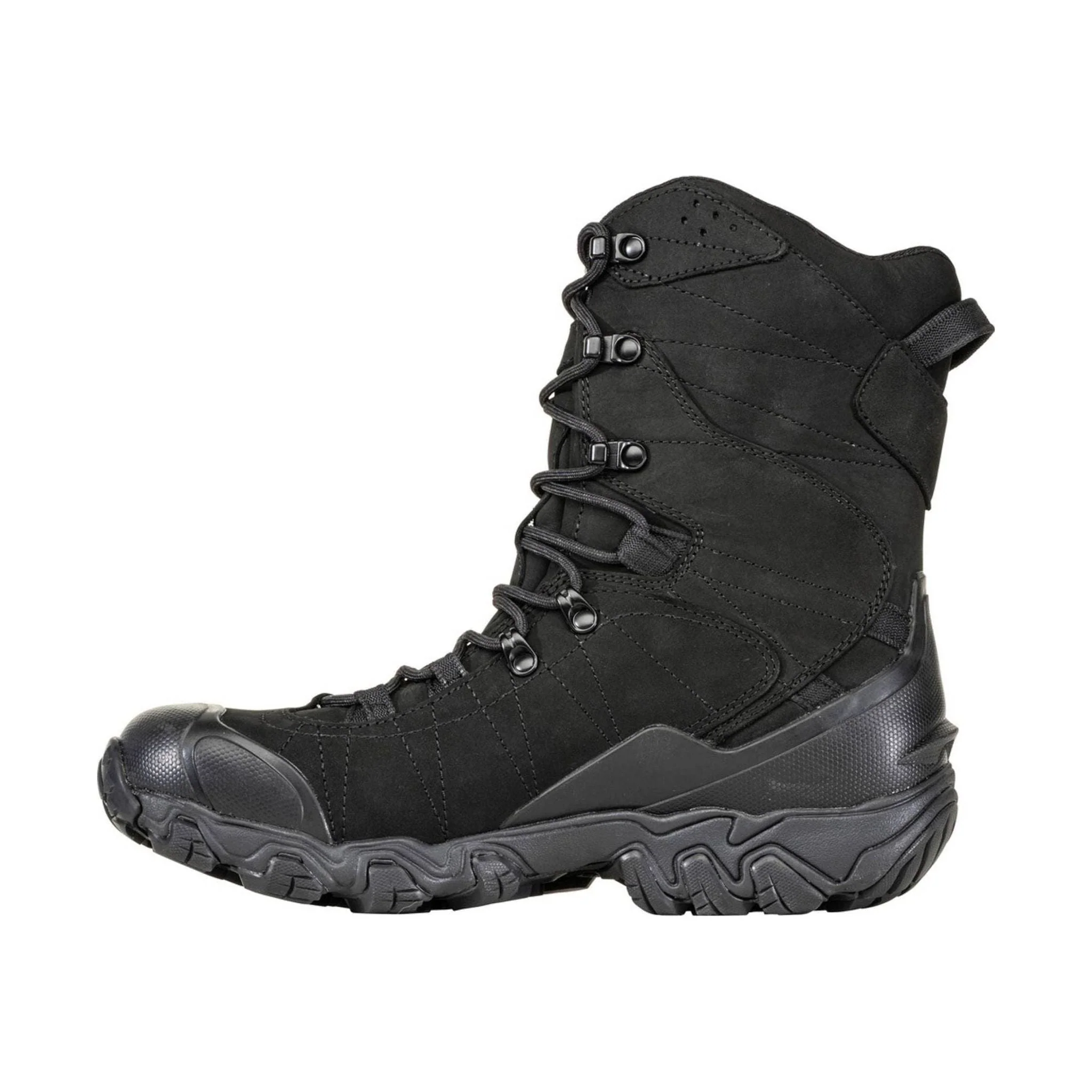 Oboz Men's Bridger 10 Inch Insulated Waterproof Winter Boot - Black Sea - Image 2