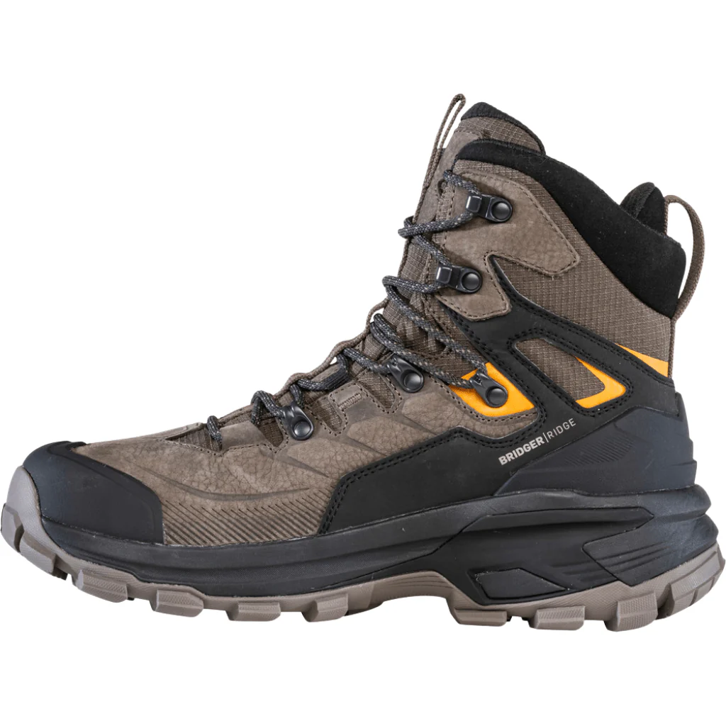Oboz Men's Bridger Ridge Mid GTX Waterproof Hiking Boot - Classic Brown - Image 2