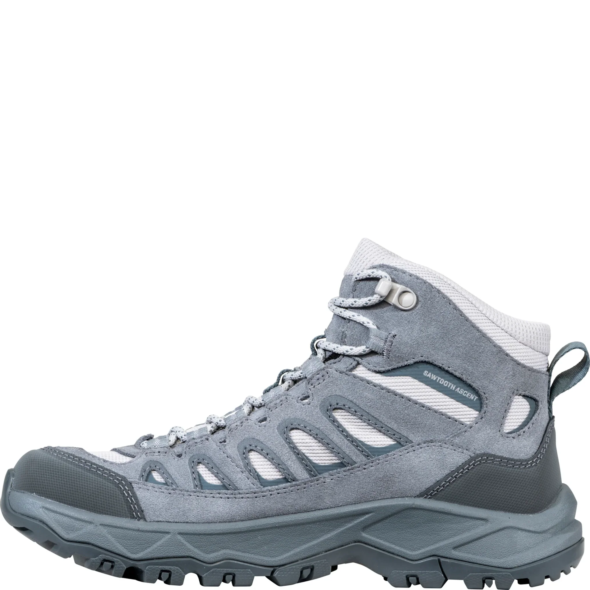 Oboz Women's Sawtooth Ascent Mid Waterproof Hiking Boots - Gray Owl - Image 2