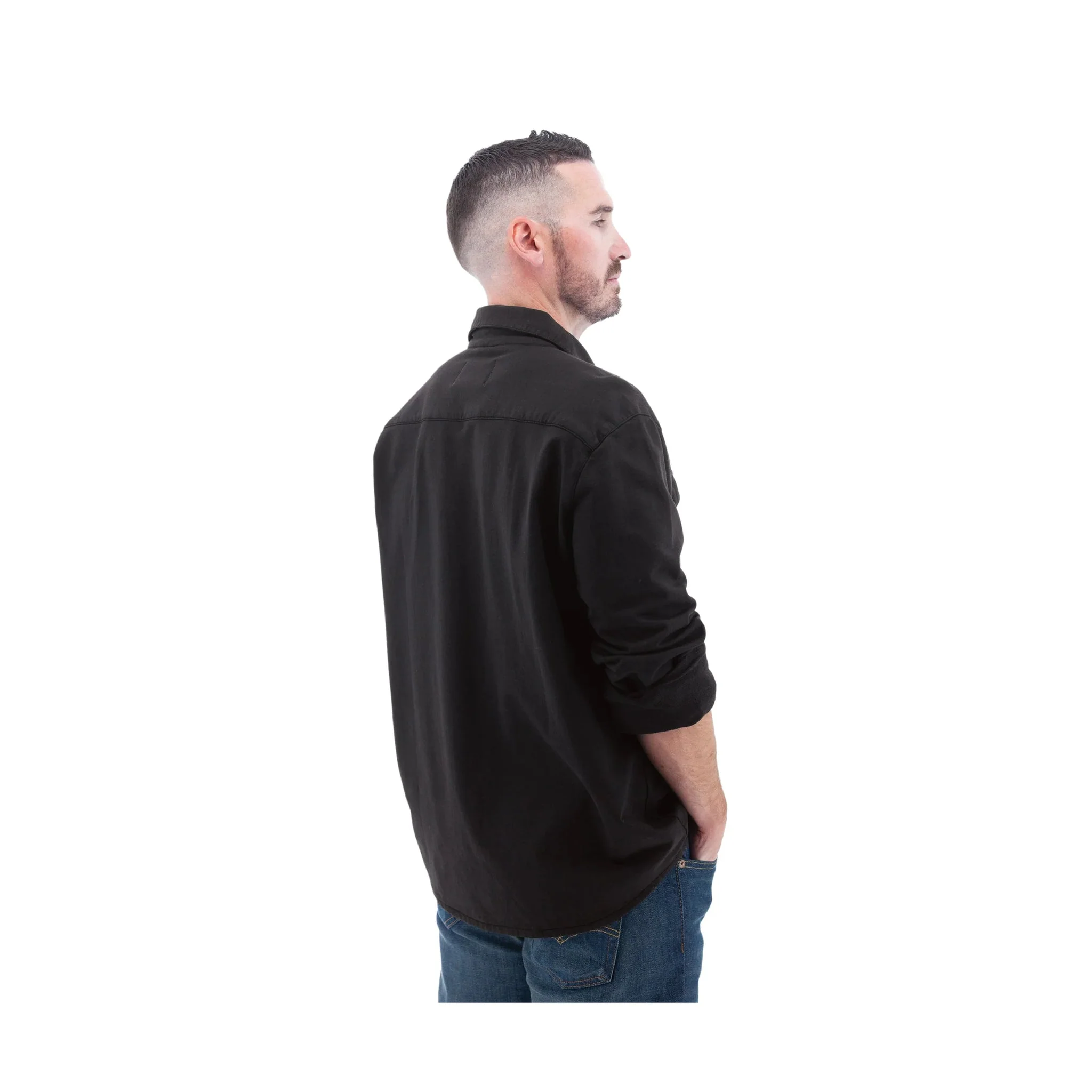 Old Ranch Men's Sprague Long Sleeve Shirt - Black - Image 2