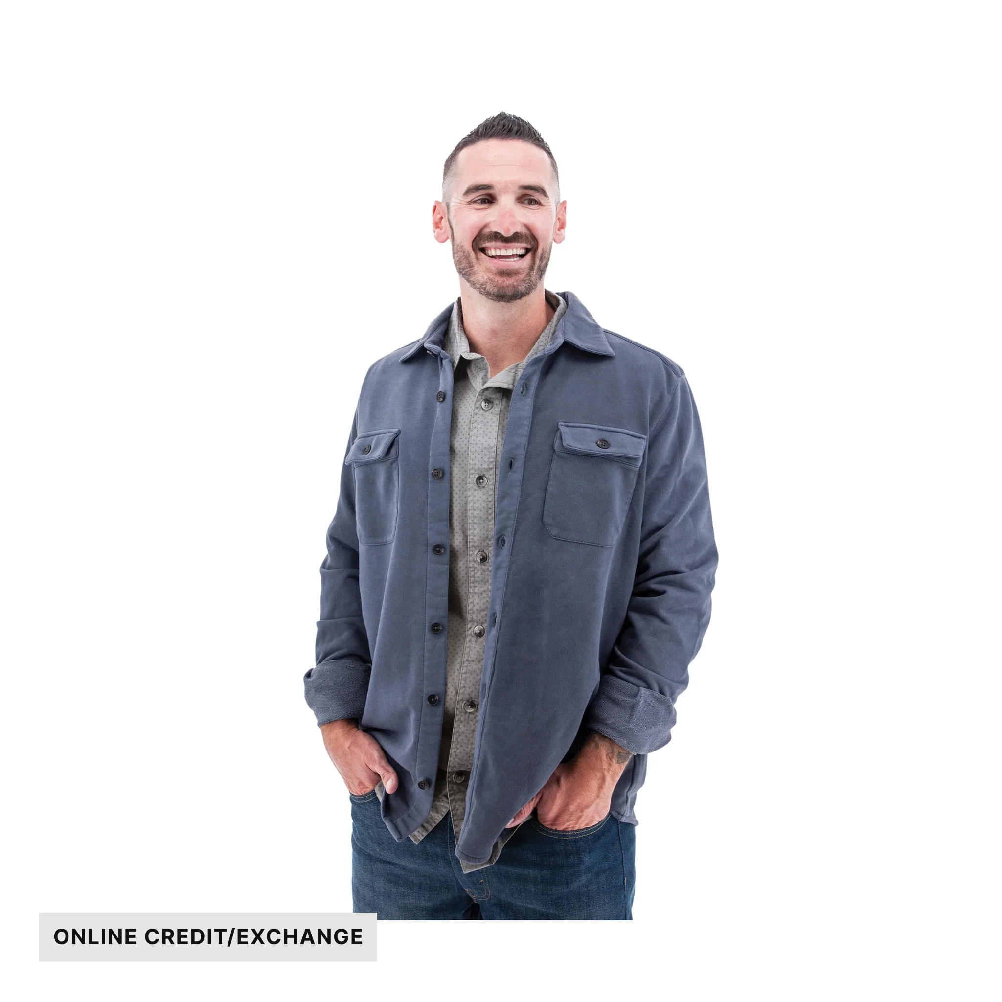 Old Ranch Men's Sprague Long Sleeve Shirt - Ombre Blue