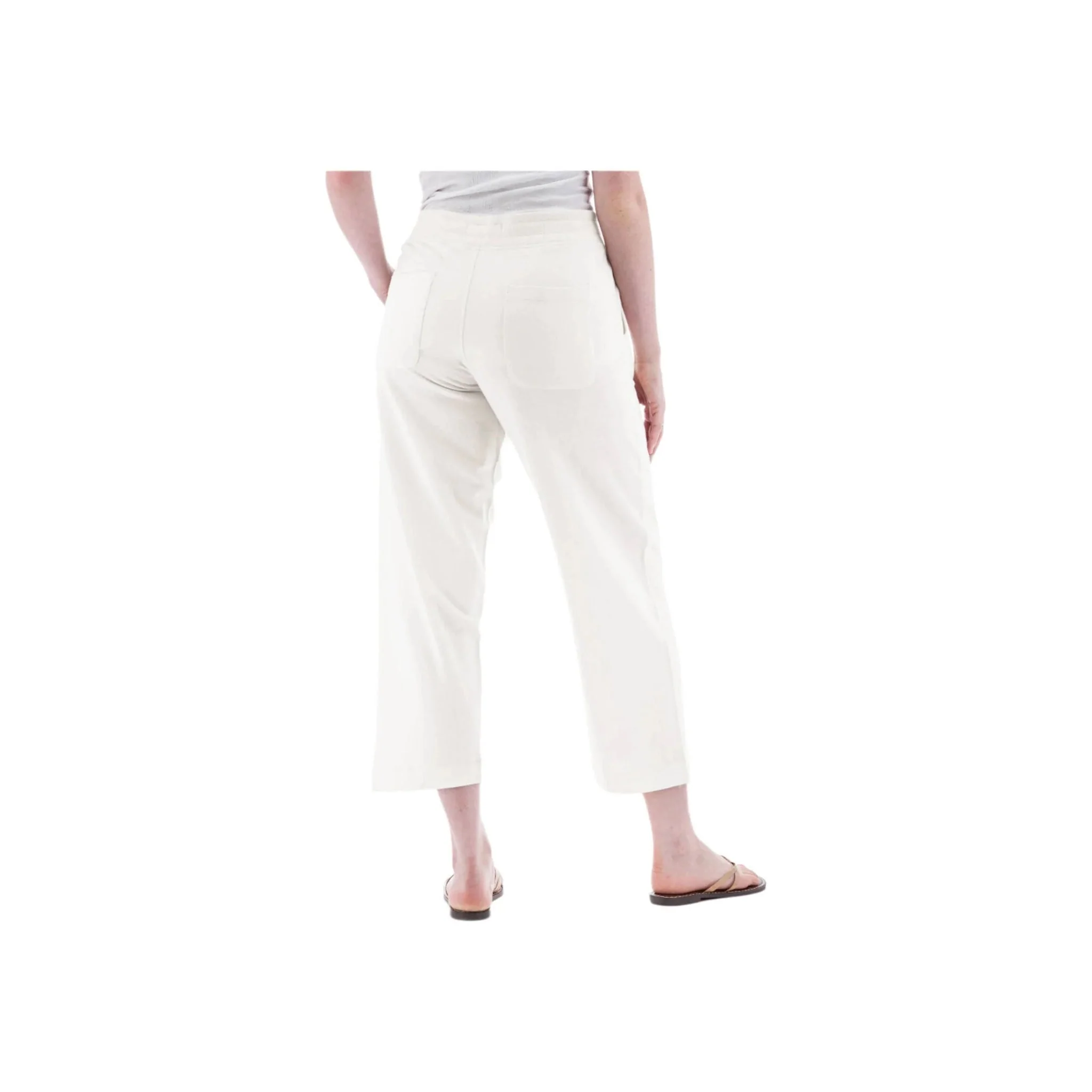 Old Ranch Women's Corina Recycled Crop Sweatpants - Egret - Image 3