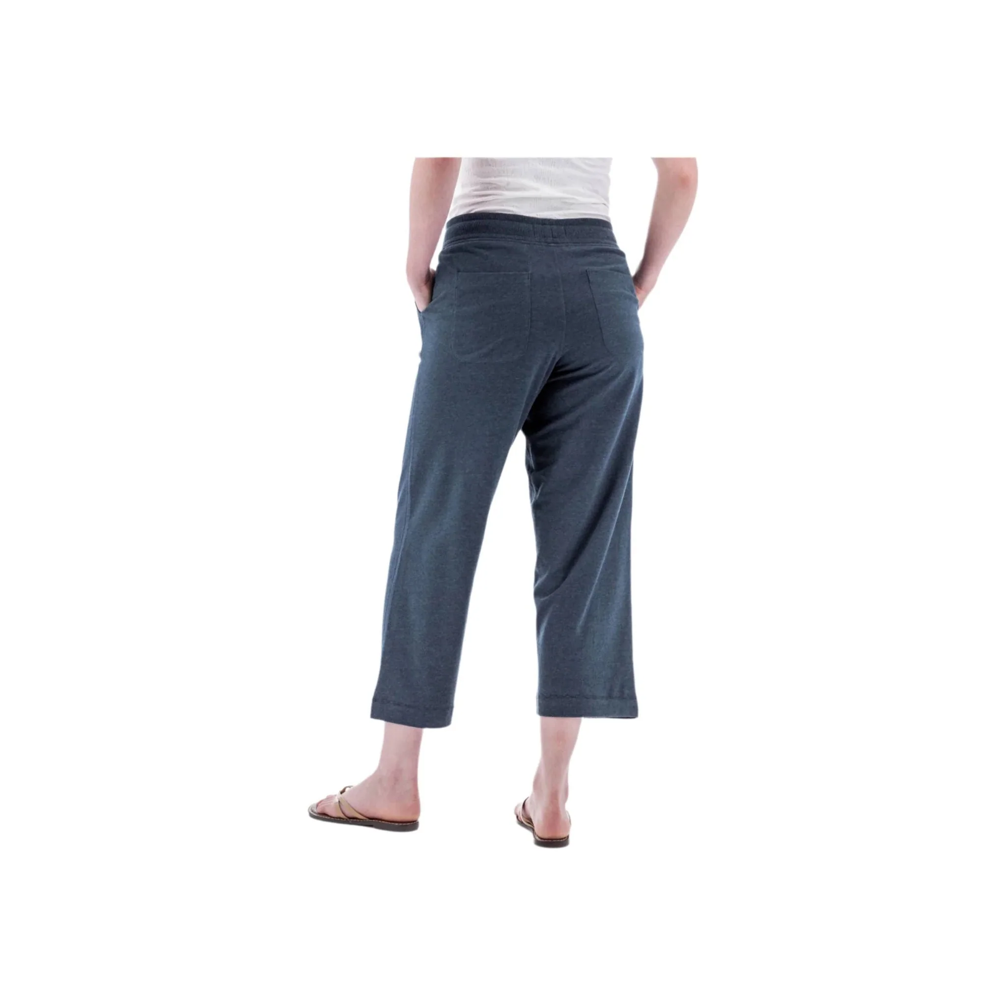 Old Ranch Women's Corina Recycled Crop Sweatpants - Midnight Navy - Image 2