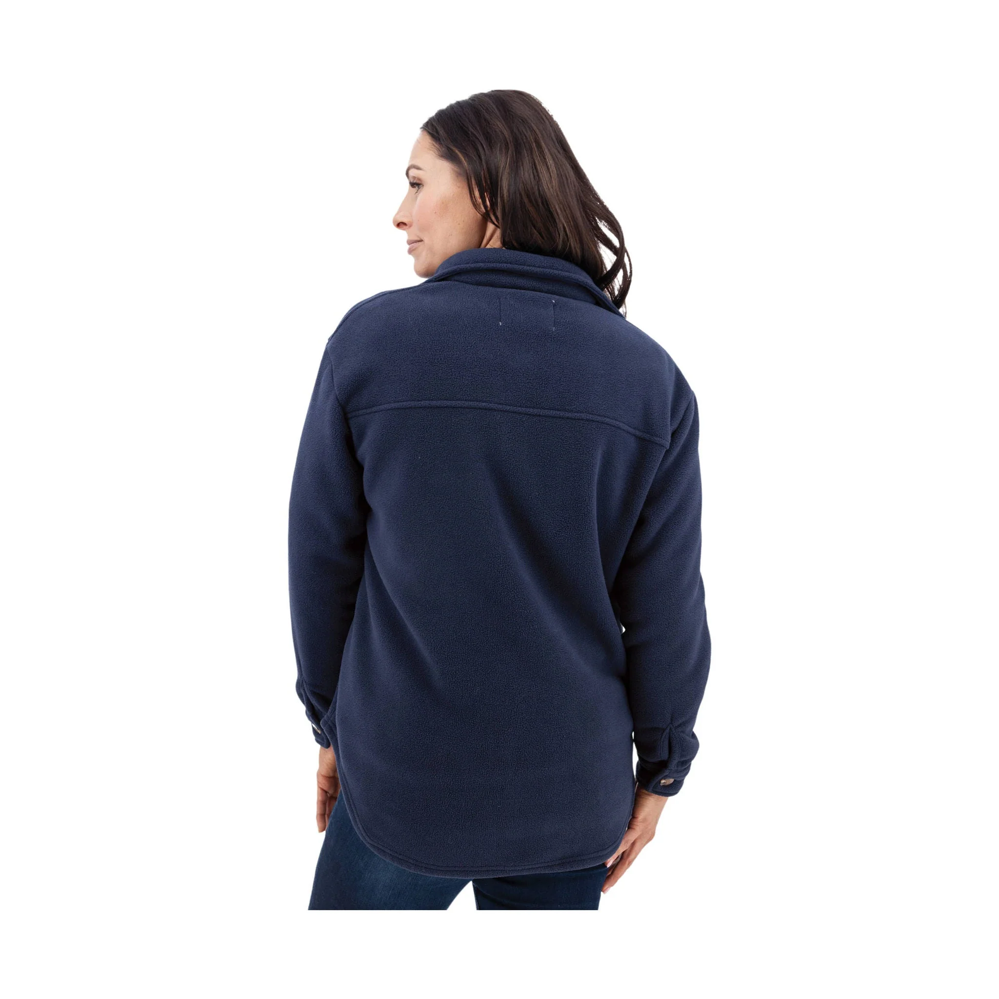 Old Ranch Women's Emery Fleece Shirt Jac - Black Iris - Image 2
