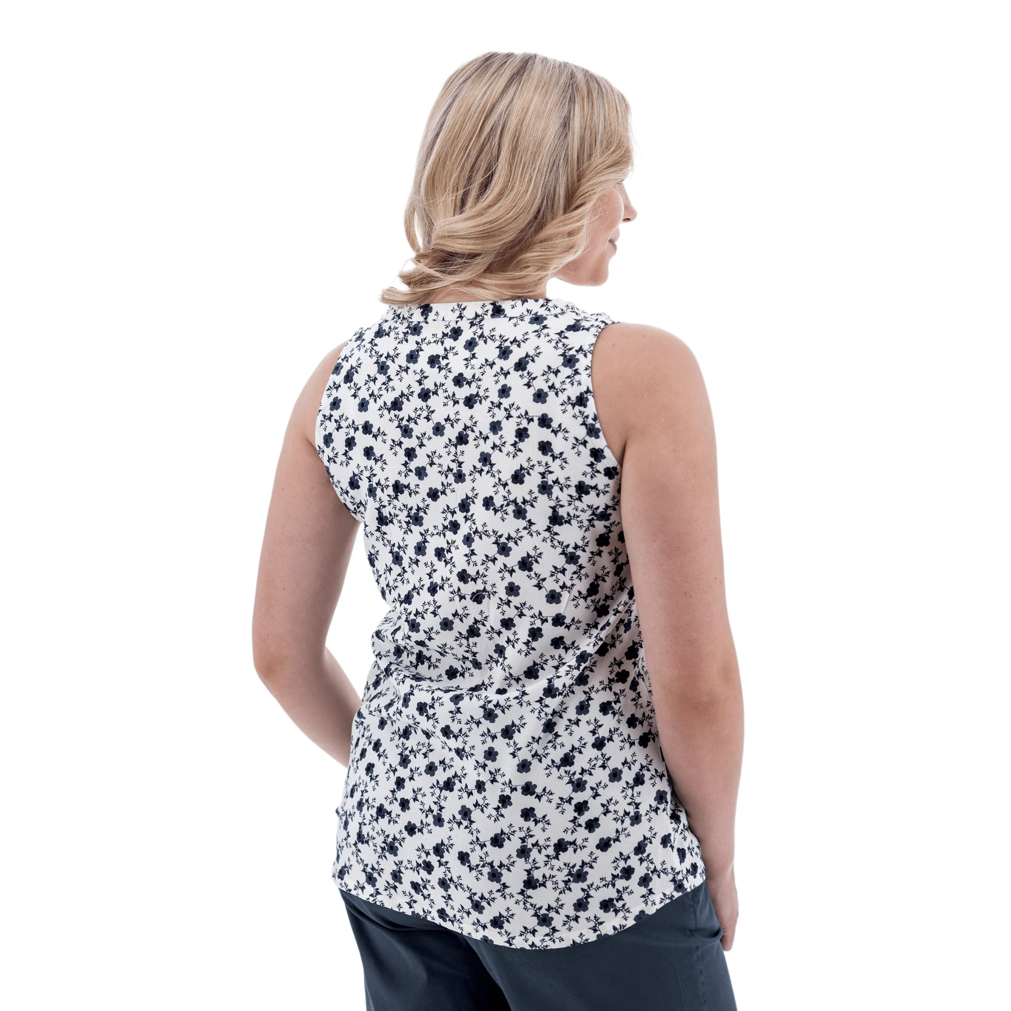 Old Ranch Women's Fleur Sleeveless Tank Top - White - Image 3