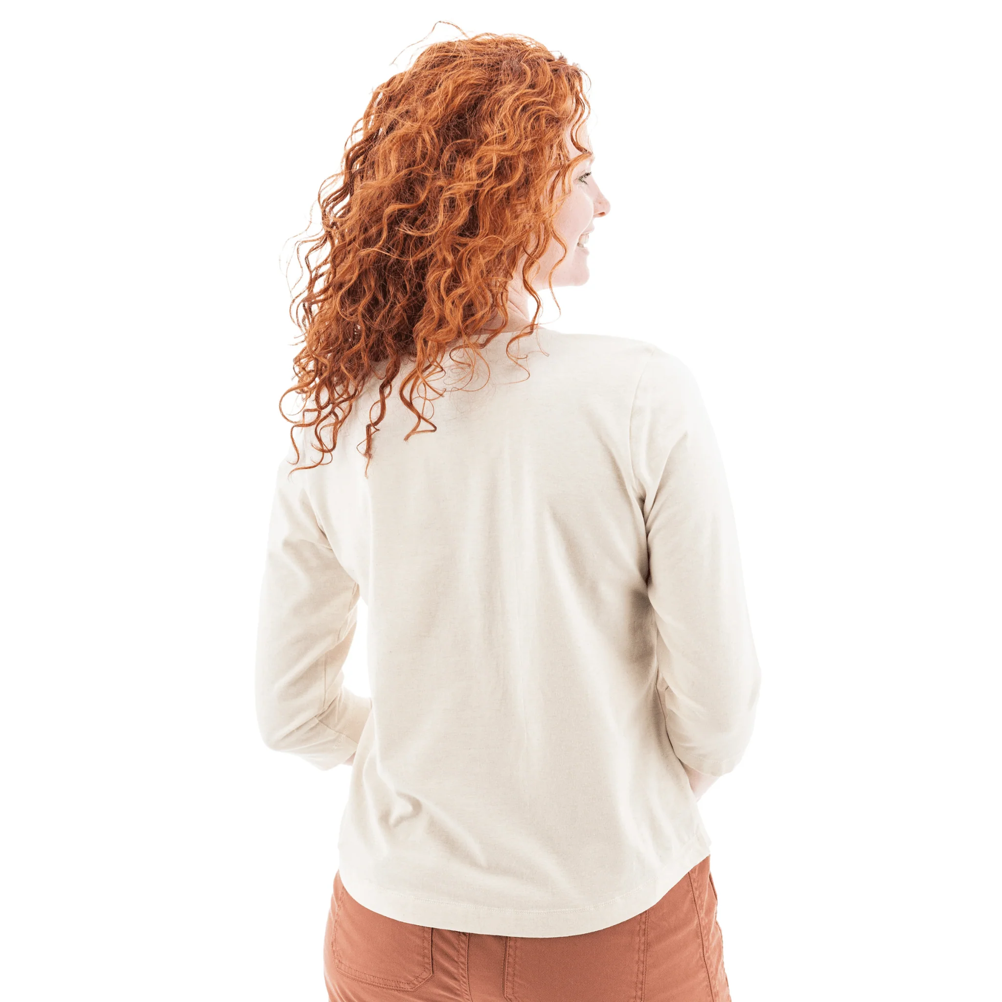 Old Ranch Women's Magnolia 25 Organic Three Quarter Sleeve Top - Egret - Image 3