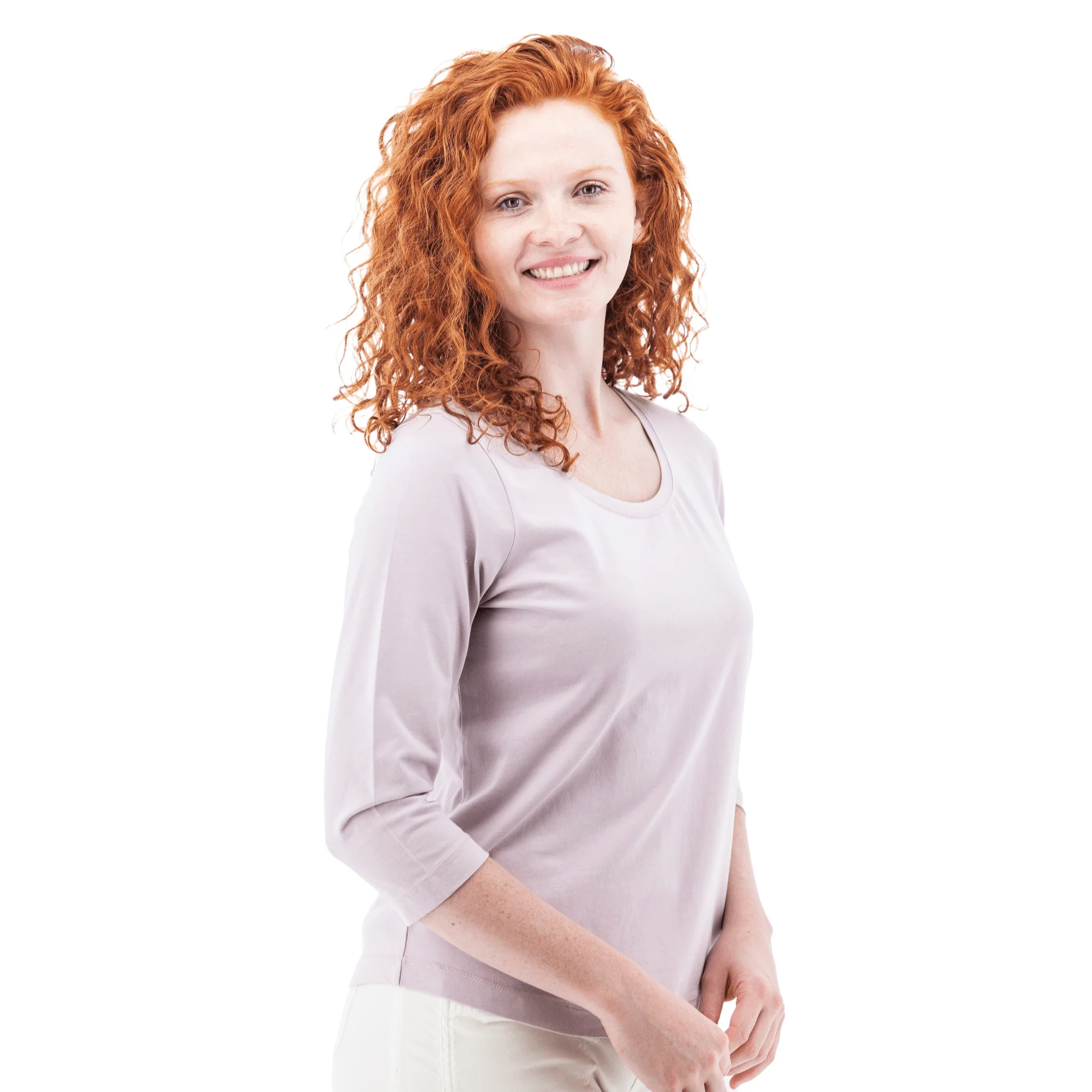 Old Ranch Women's Magnolia 25 Organic Three Quarter Sleeve Top - Iris - Image 2