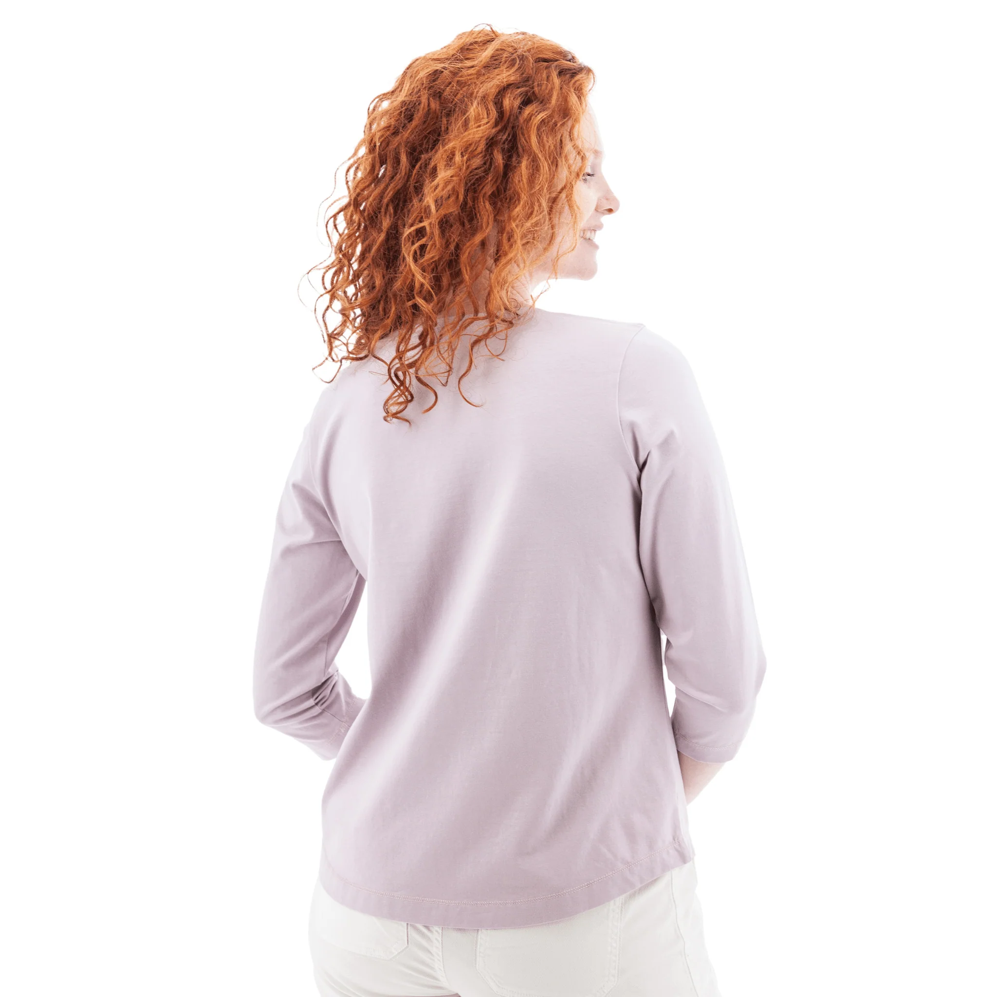 Old Ranch Women's Magnolia 25 Organic Three Quarter Sleeve Top - Iris - Image 3