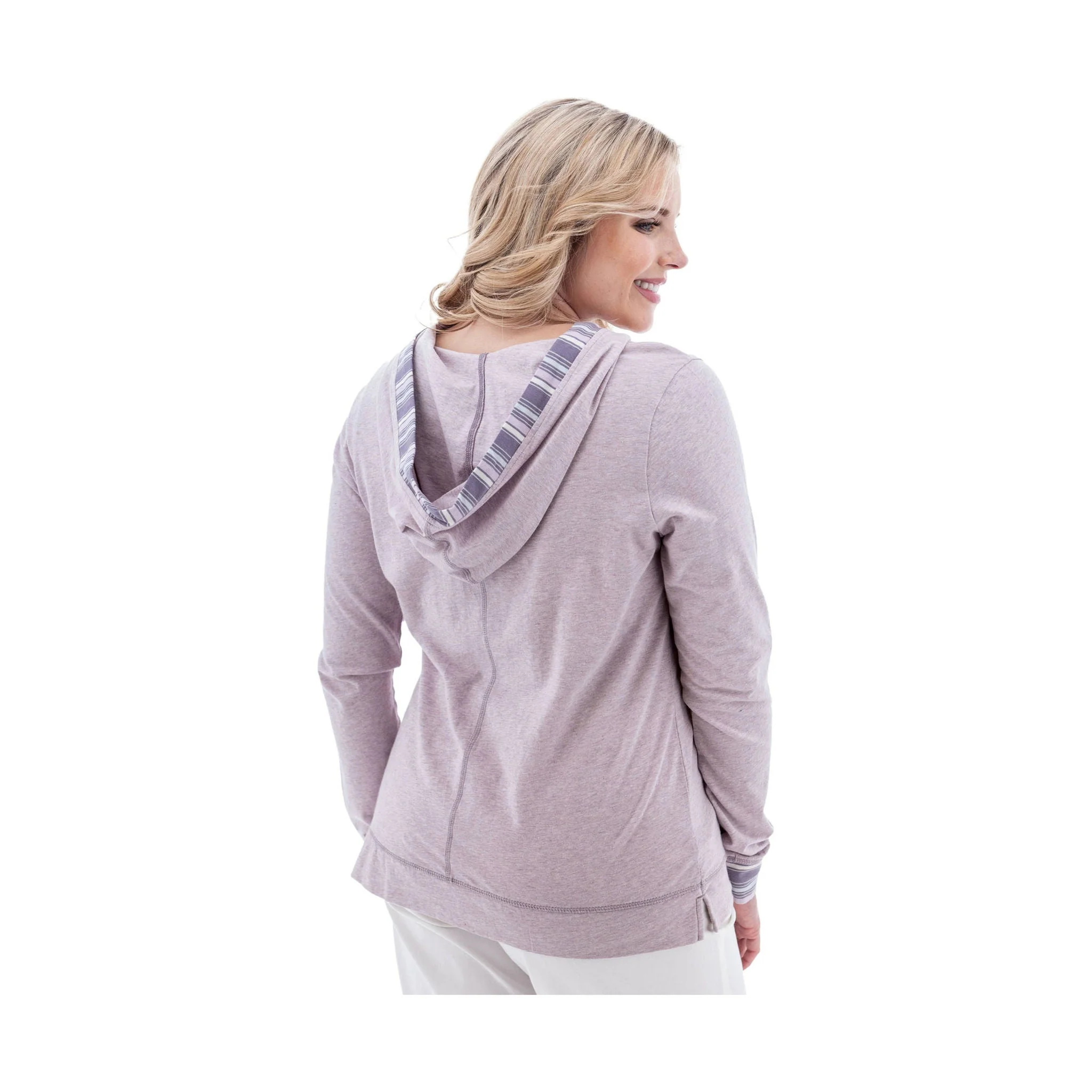 Old Ranch Women's Marlee Organic Lightweight Hoodie - Iris - Image 3