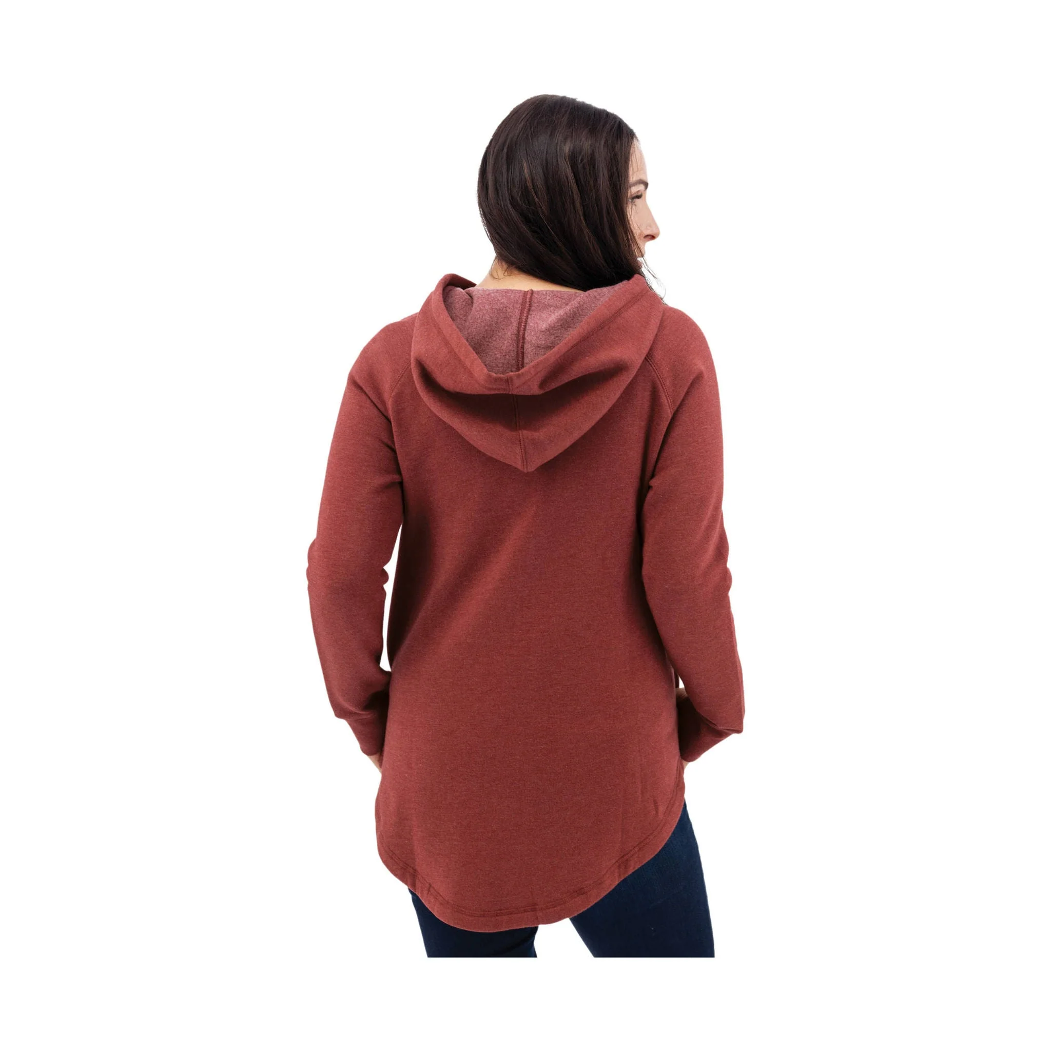 Old Ranch Women's River Oversized Fleece Hoodie - Sun-Dried Tomato - Image 2