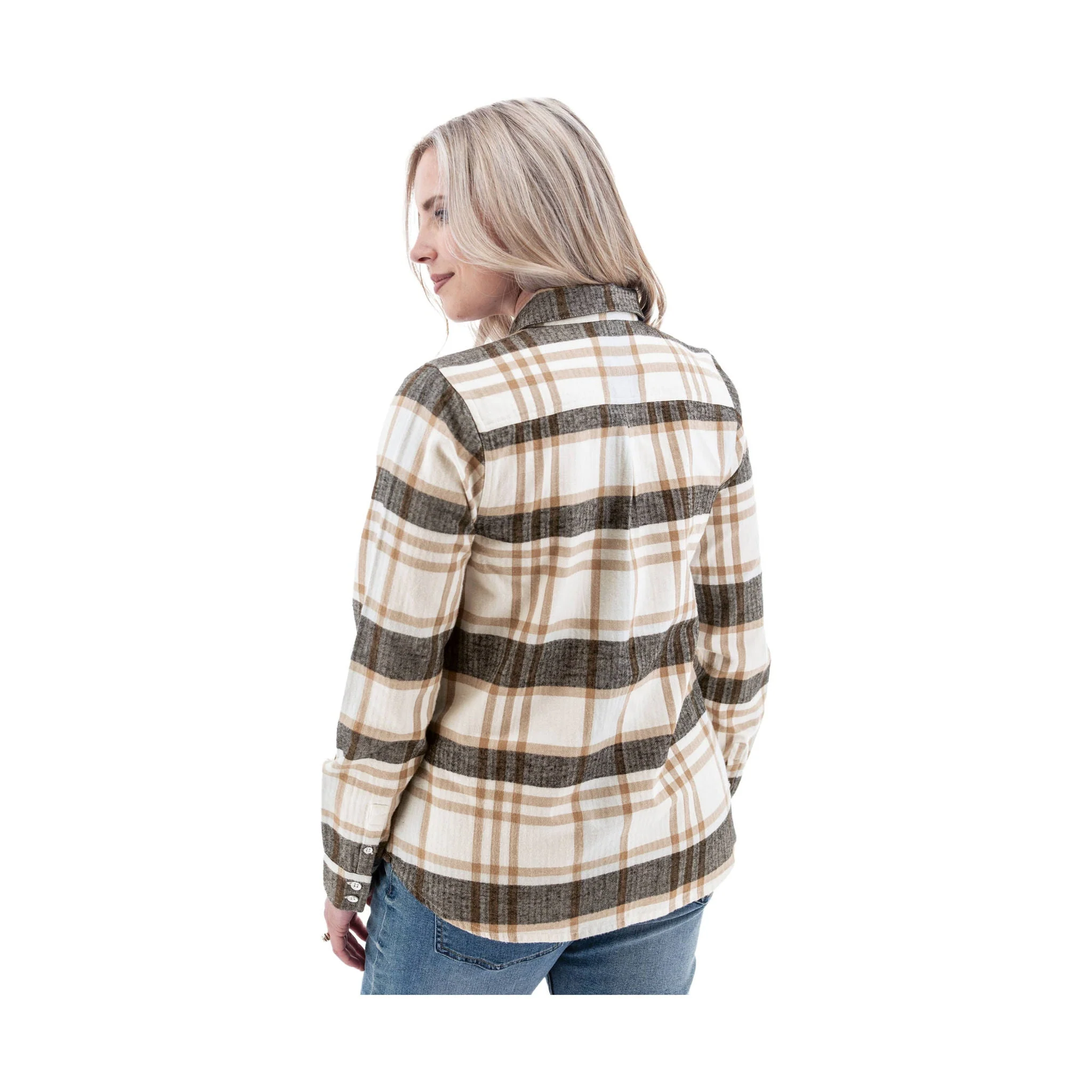 Old Ranch Women's Salina Organic Plaid Shirt - White - Image 2