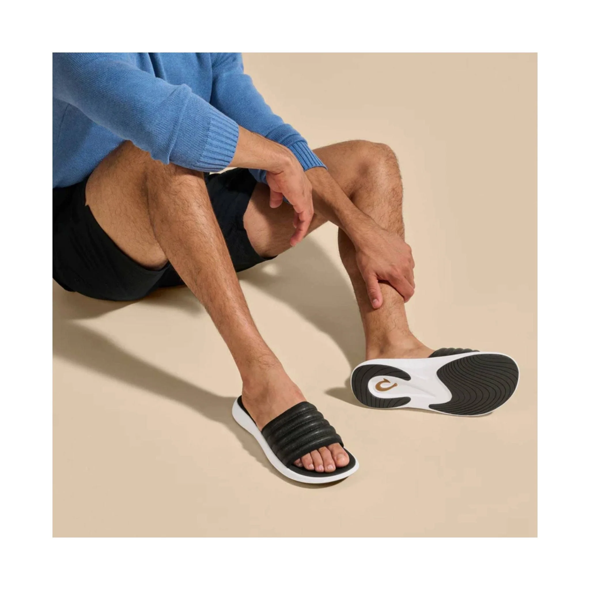 Olukai Men's Komo Slide - Black - Image 4