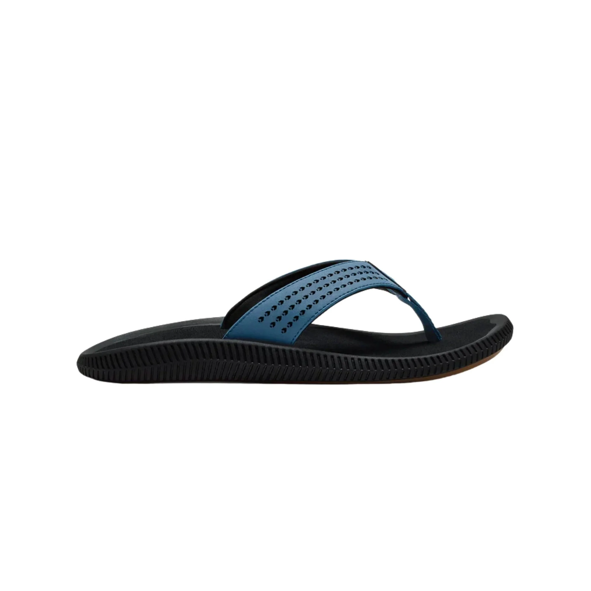 Olukai Men's Ulele Flip Flop - Blue fog/ Lava Rock