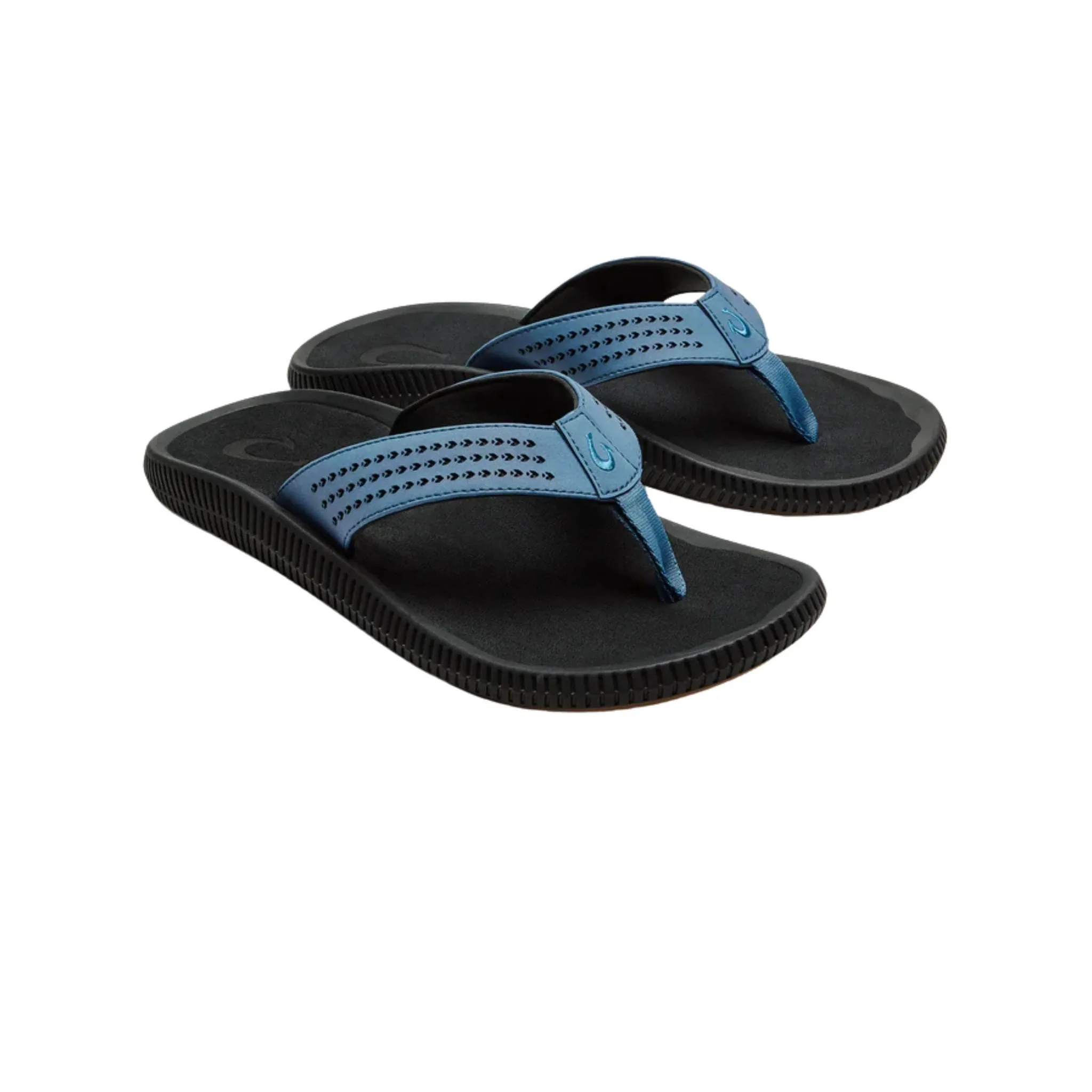 Olukai Men's Ulele Flip Flop - Blue fog/ Lava Rock - Image 2