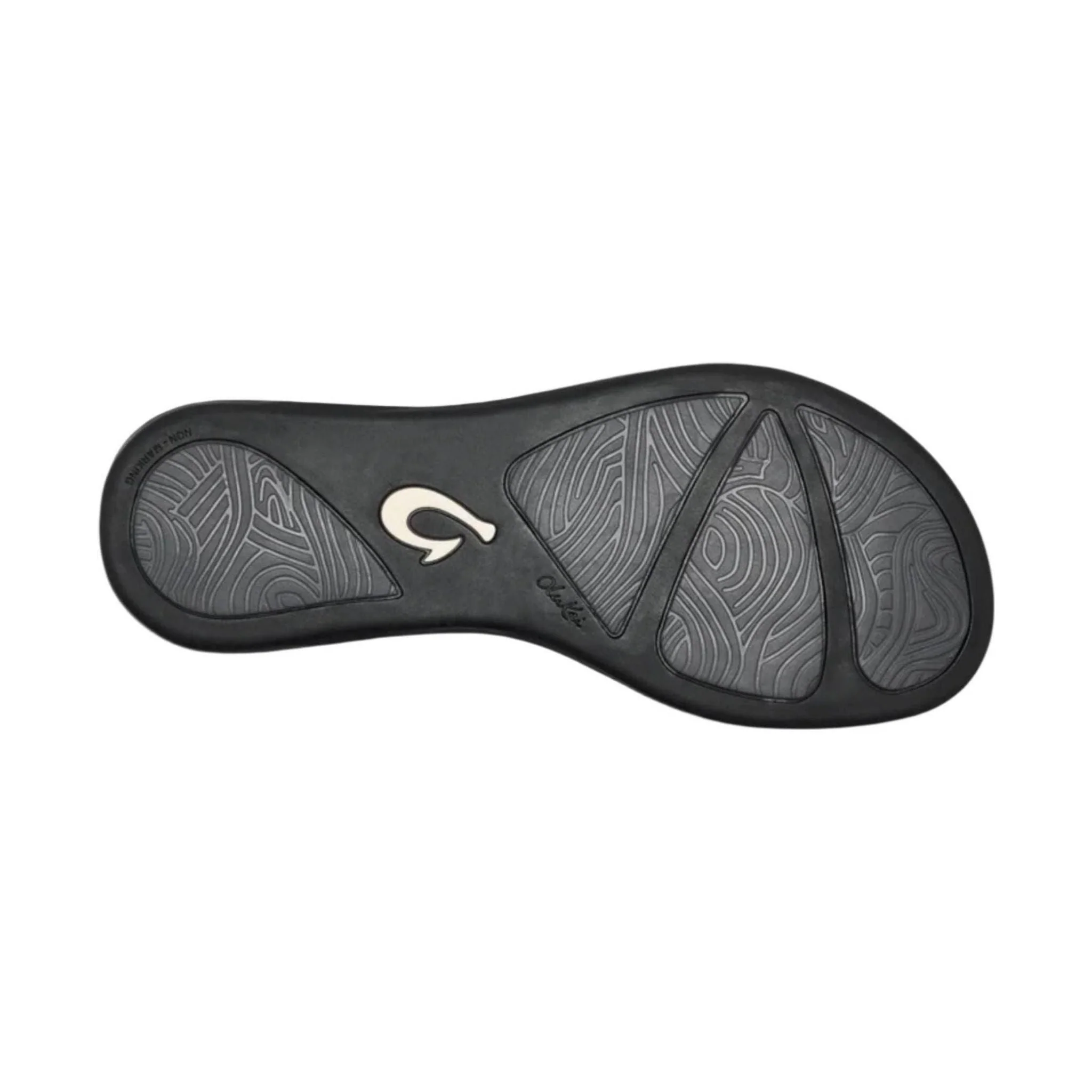 OluKai Women's Honu Leather Beach Sandals - Black - Image 4