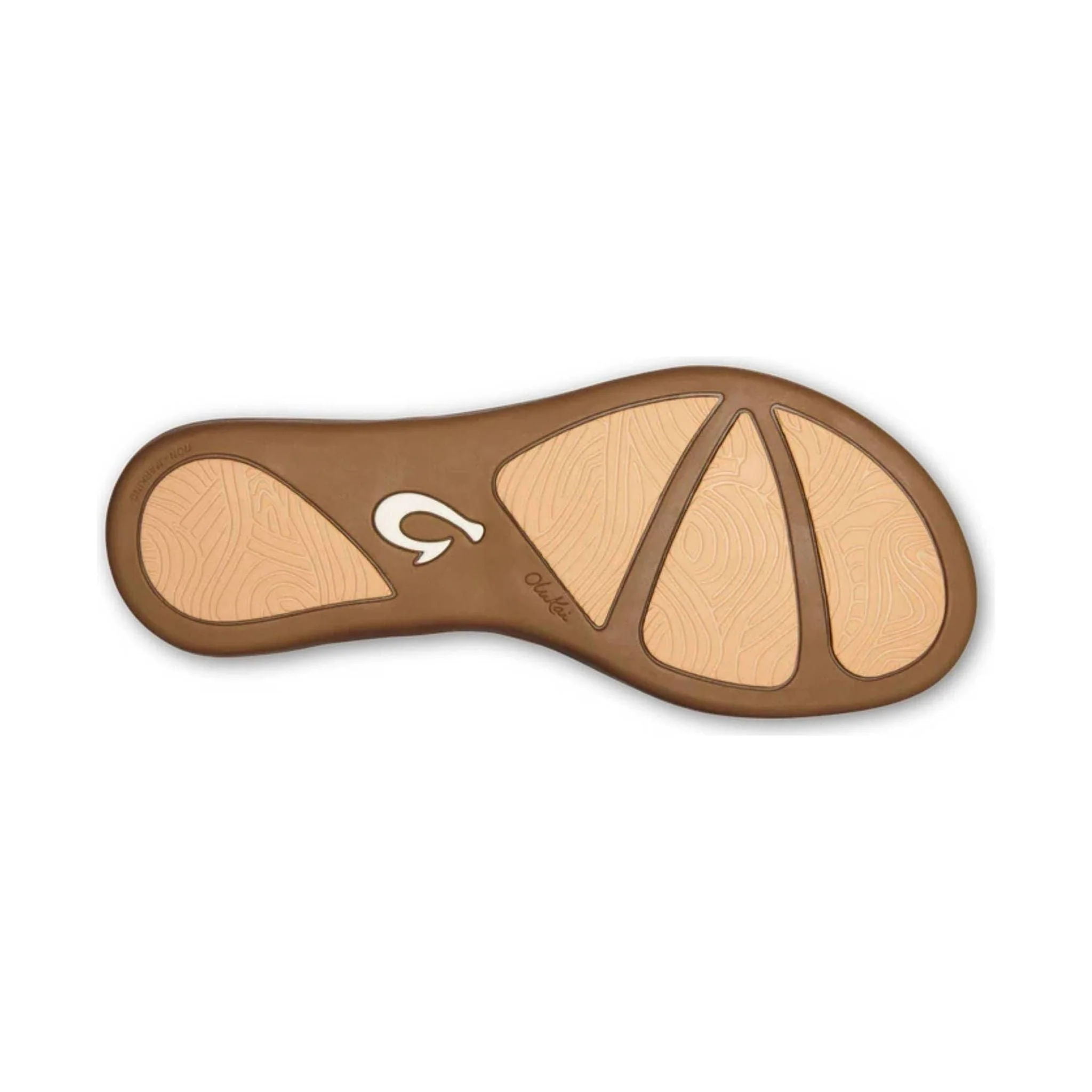 OluKai Women's Honu Leather Beach Sandals - Bright White/Golden Sand - Image 4