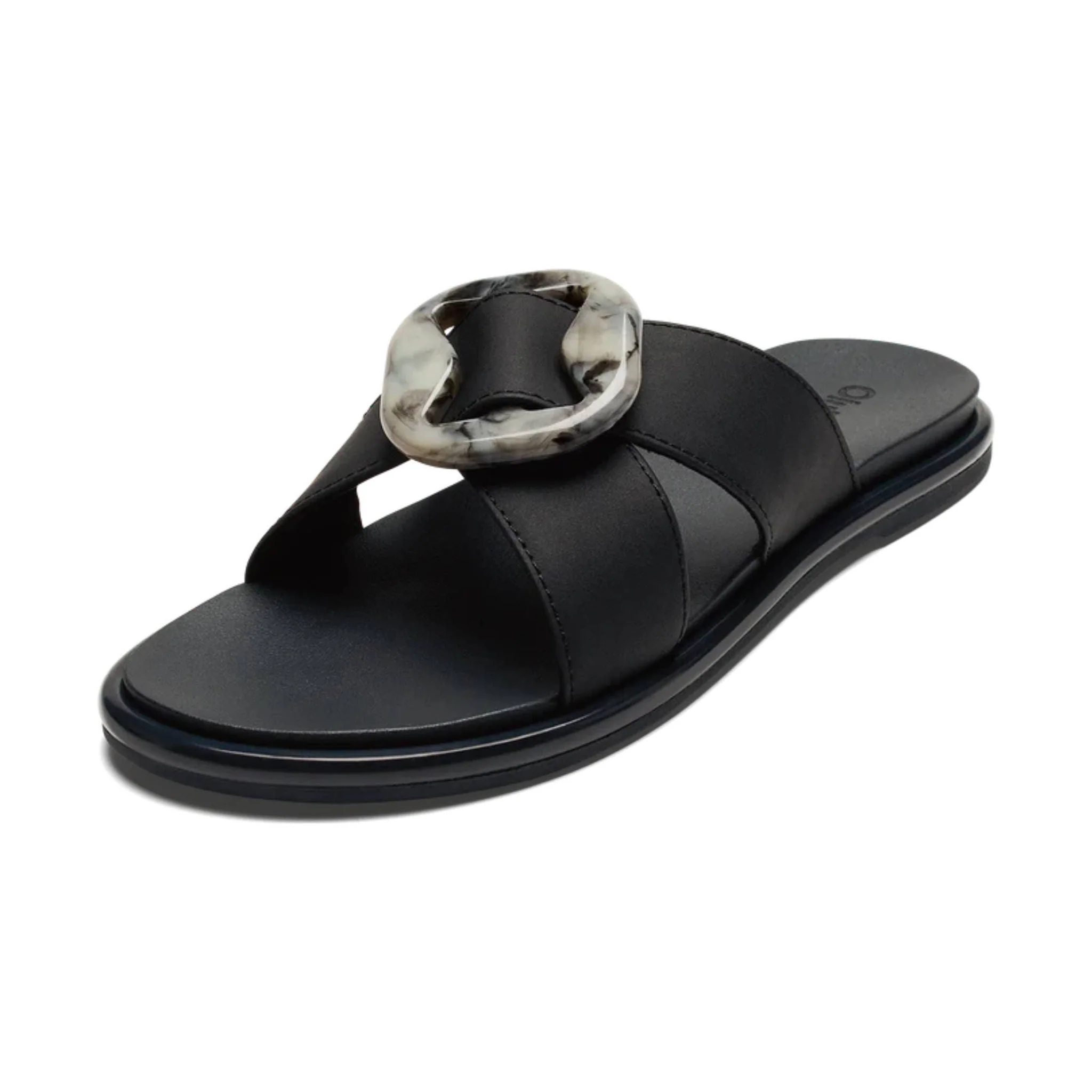 OluKai Women's La`i Slide Sandals - Lava Rock - Image 2