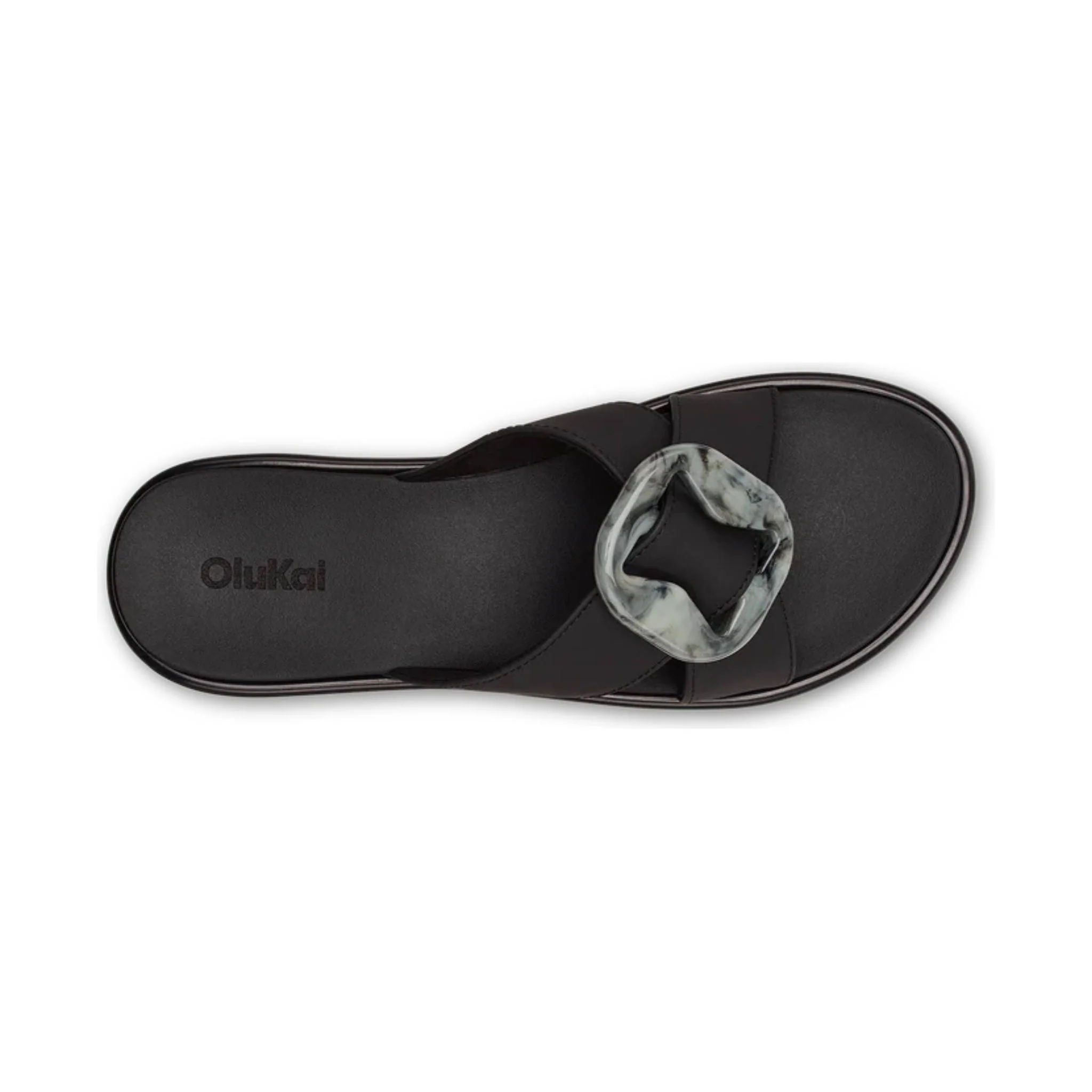 OluKai Women's La`i Slide Sandals - Lava Rock - Image 4