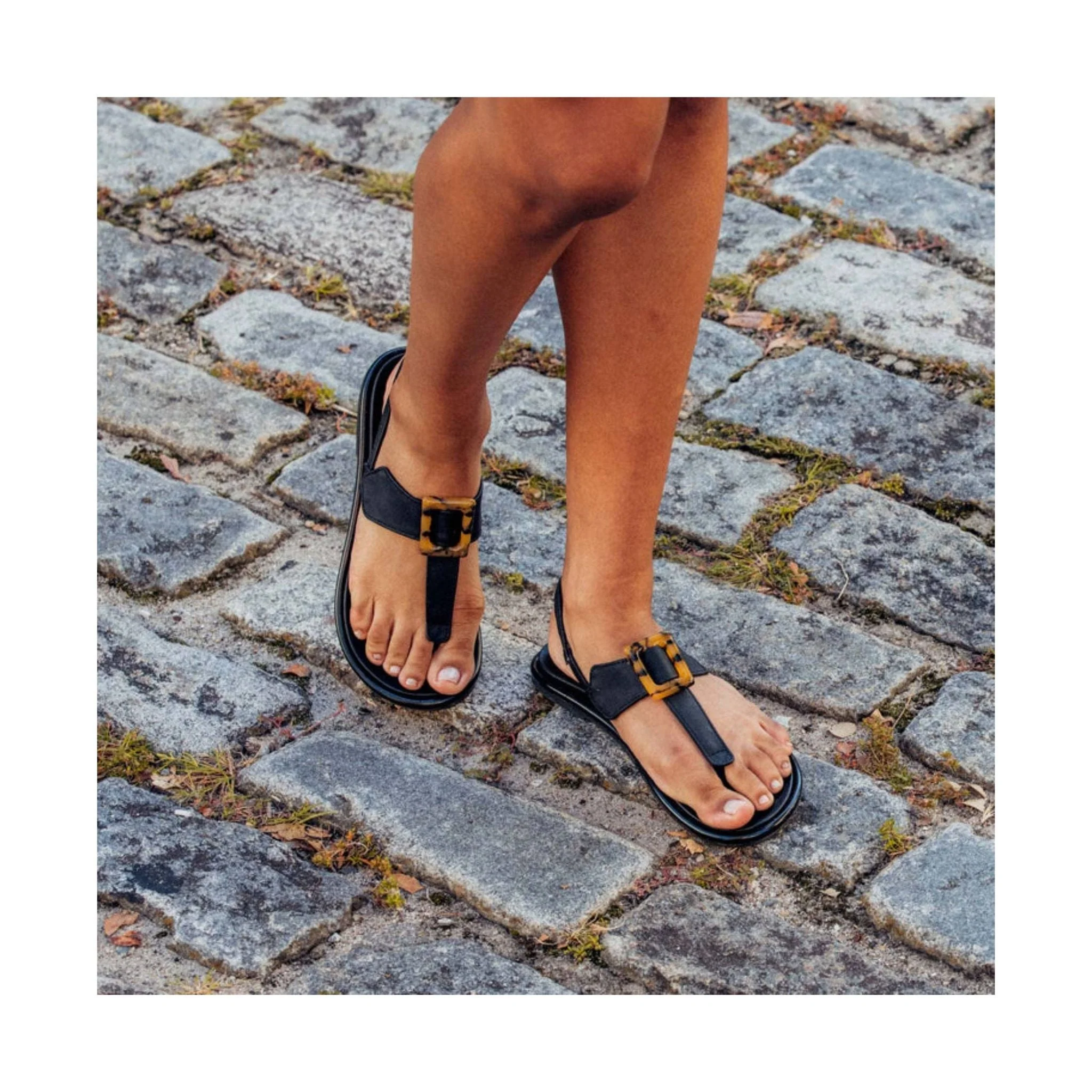 Olukai Women's Lait Bar Sandal - Black - Image 4