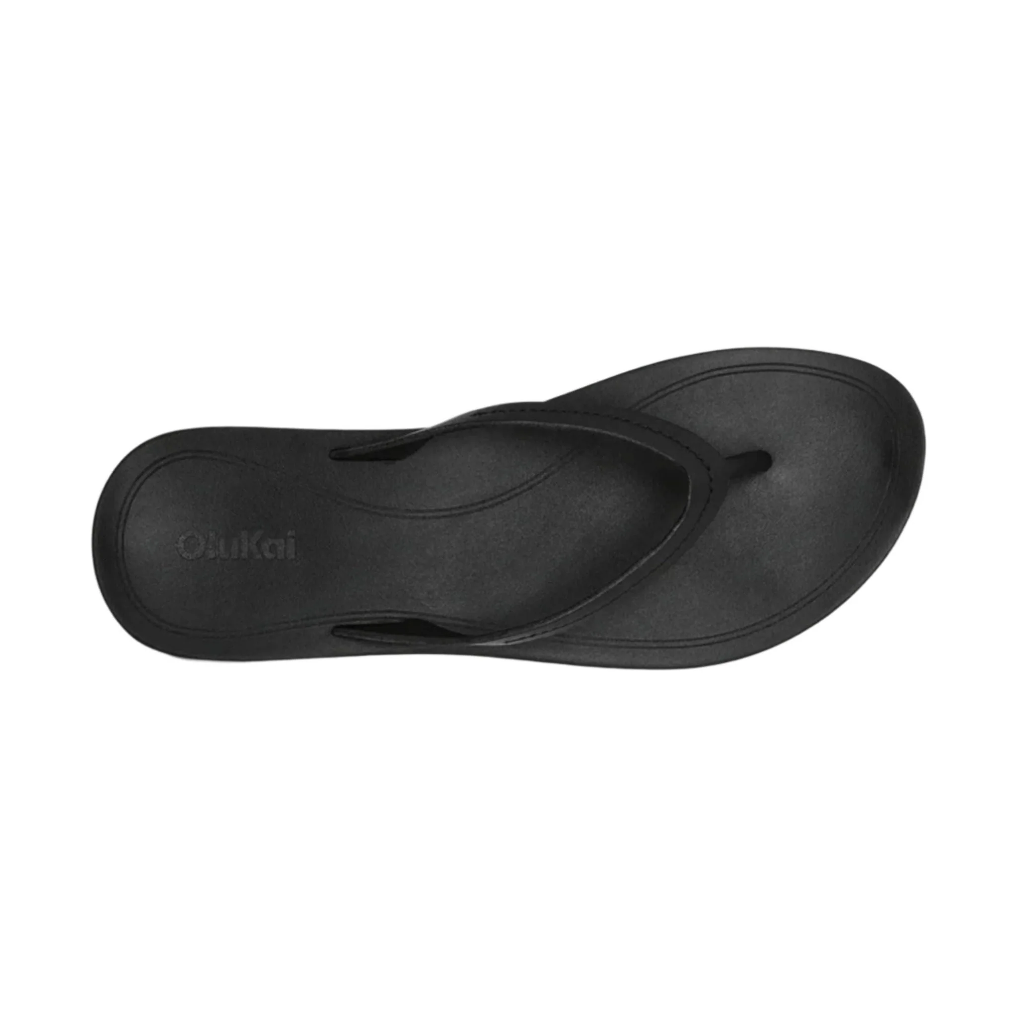 OluKai Women's Lalahi Leather Beach Sandals - Lava Rock - Image 3