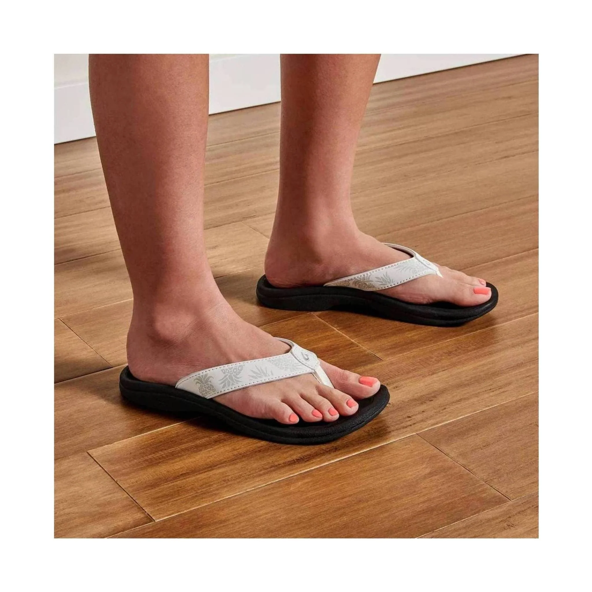 OluKai Women's Ohana Sandals - Bright White/Hua - Image 4