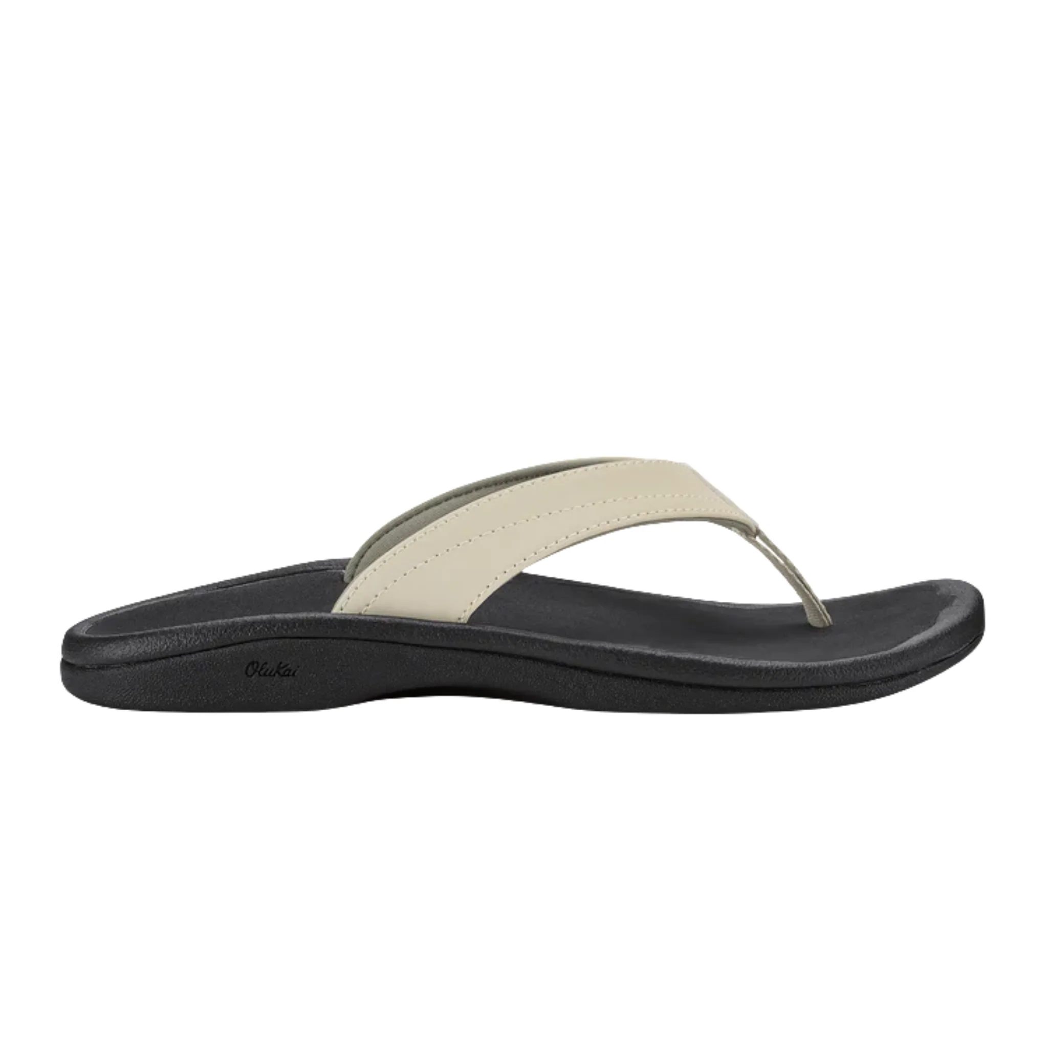 OluKai Women's Ohana Sandals - Ecru/Black