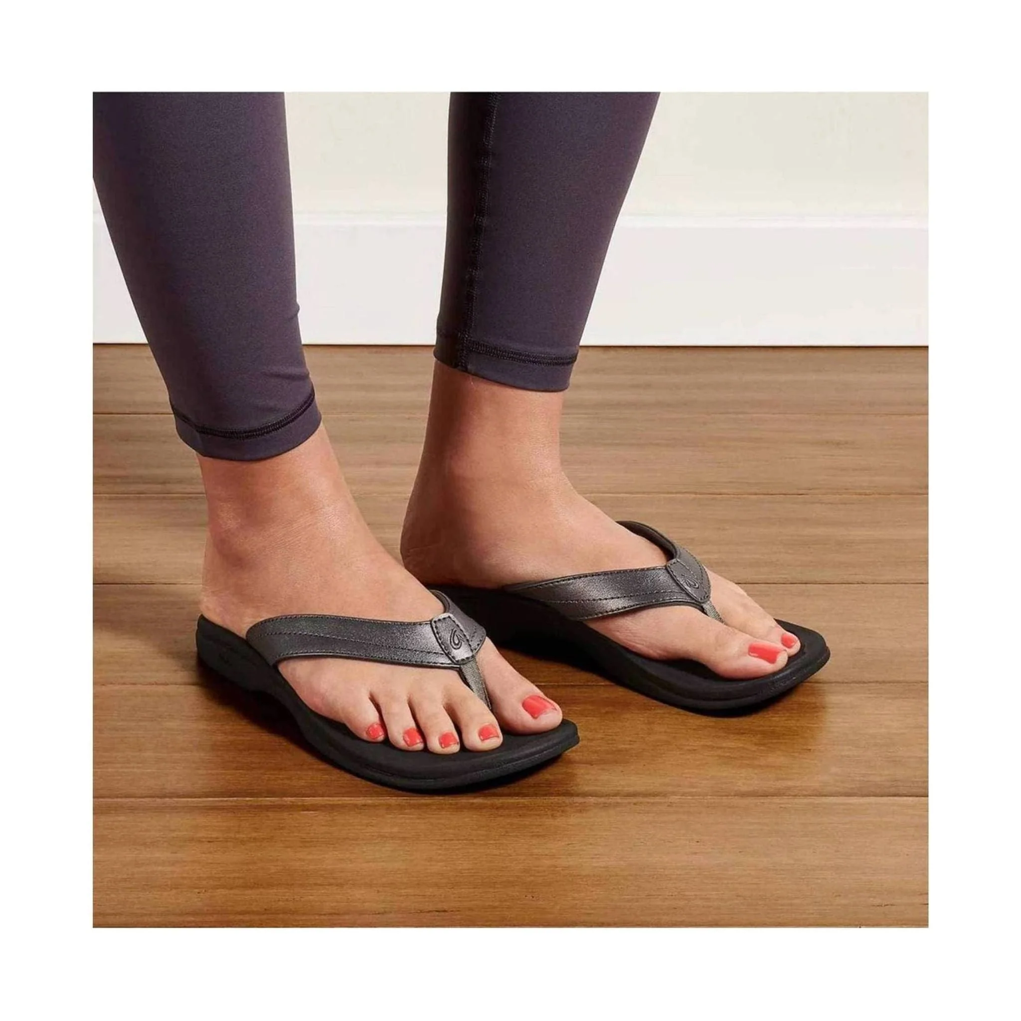 OluKai Women's Ohana Sandals - Pewter Black - Image 4