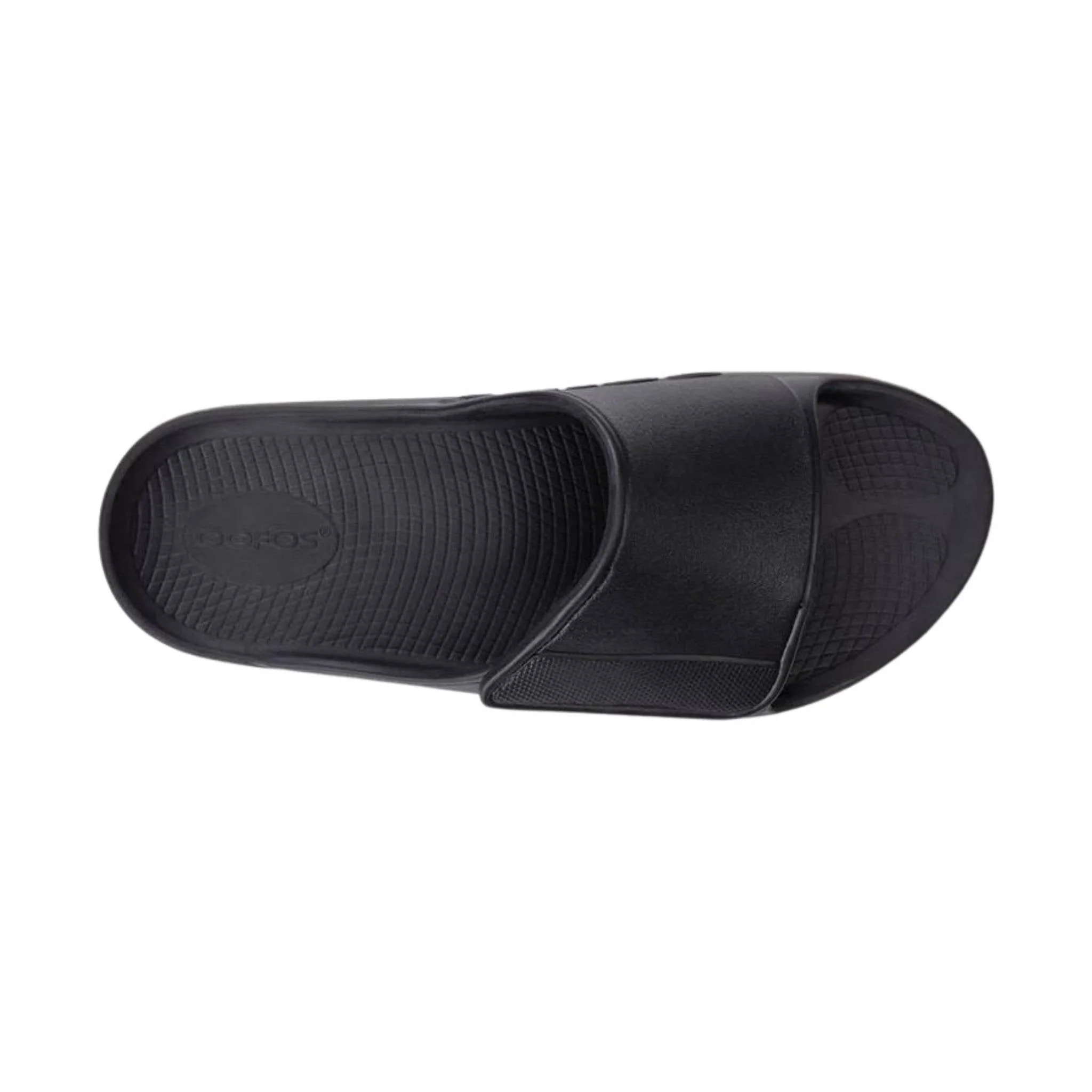 OOfos OOahh Sport Flex Slide - Matte Black - Image 3