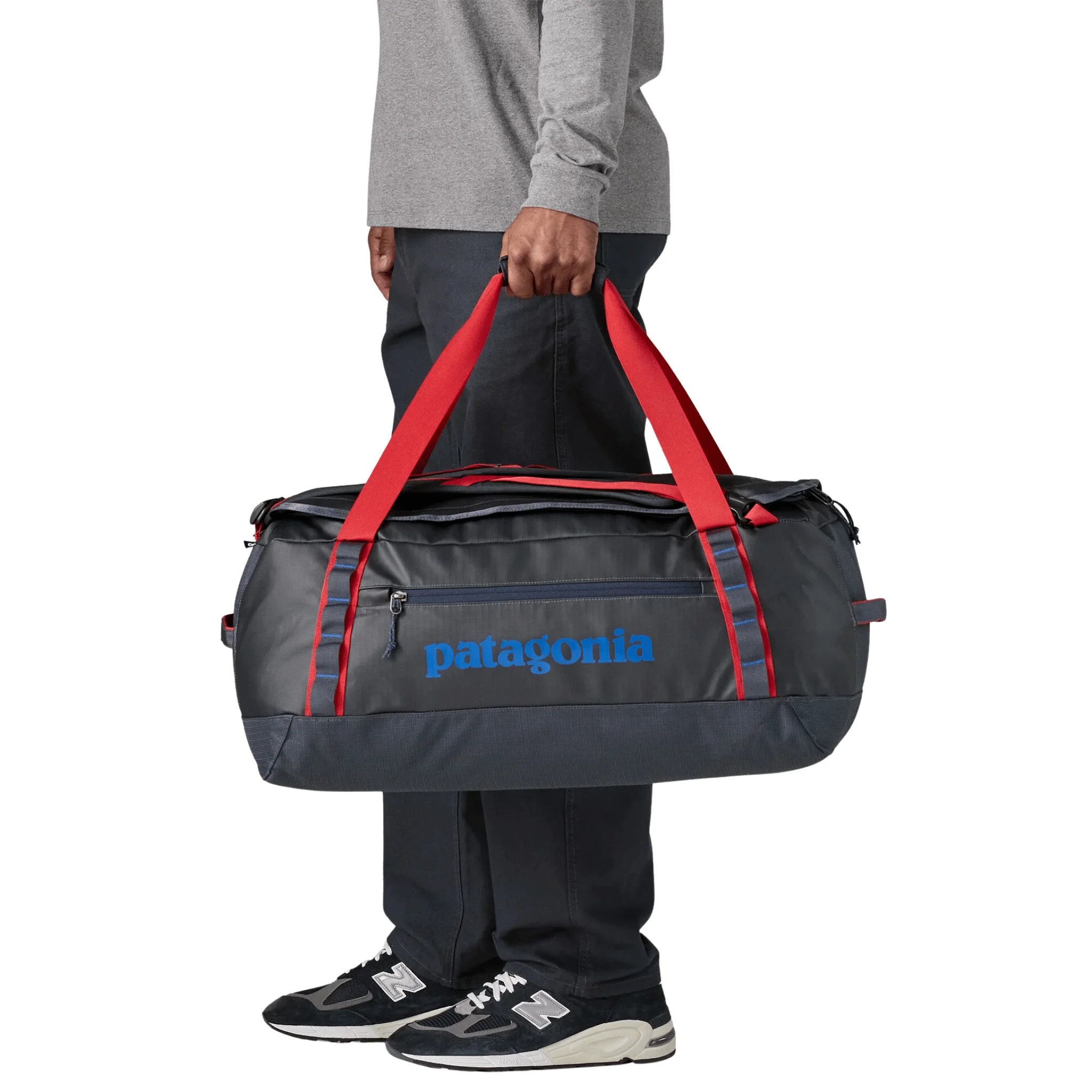 Patagonia Black Hole Duffel 55L - Smolder Blue/Red - Image 3