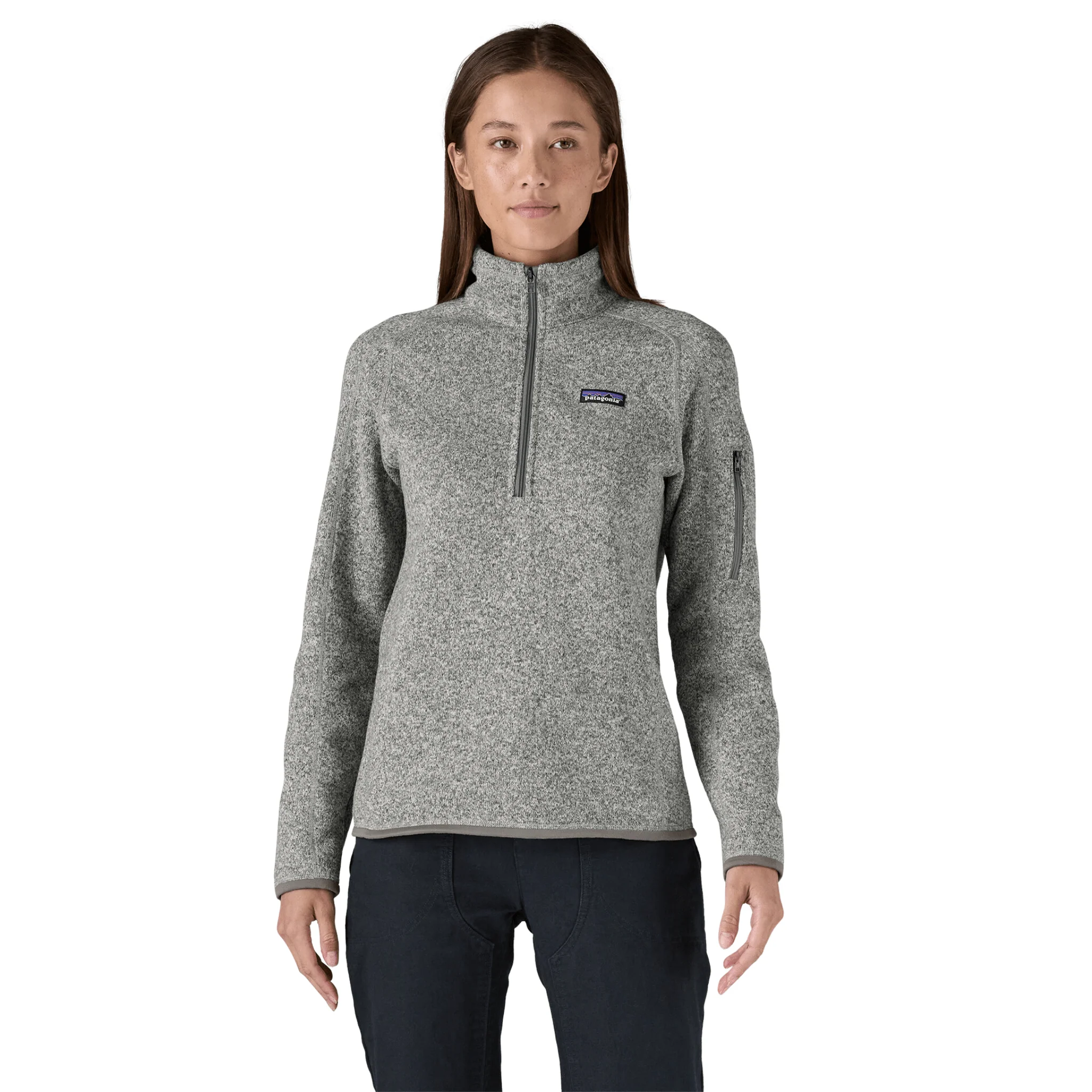 Patagonia Women's Better Sweater Quarter Zip - Birch White