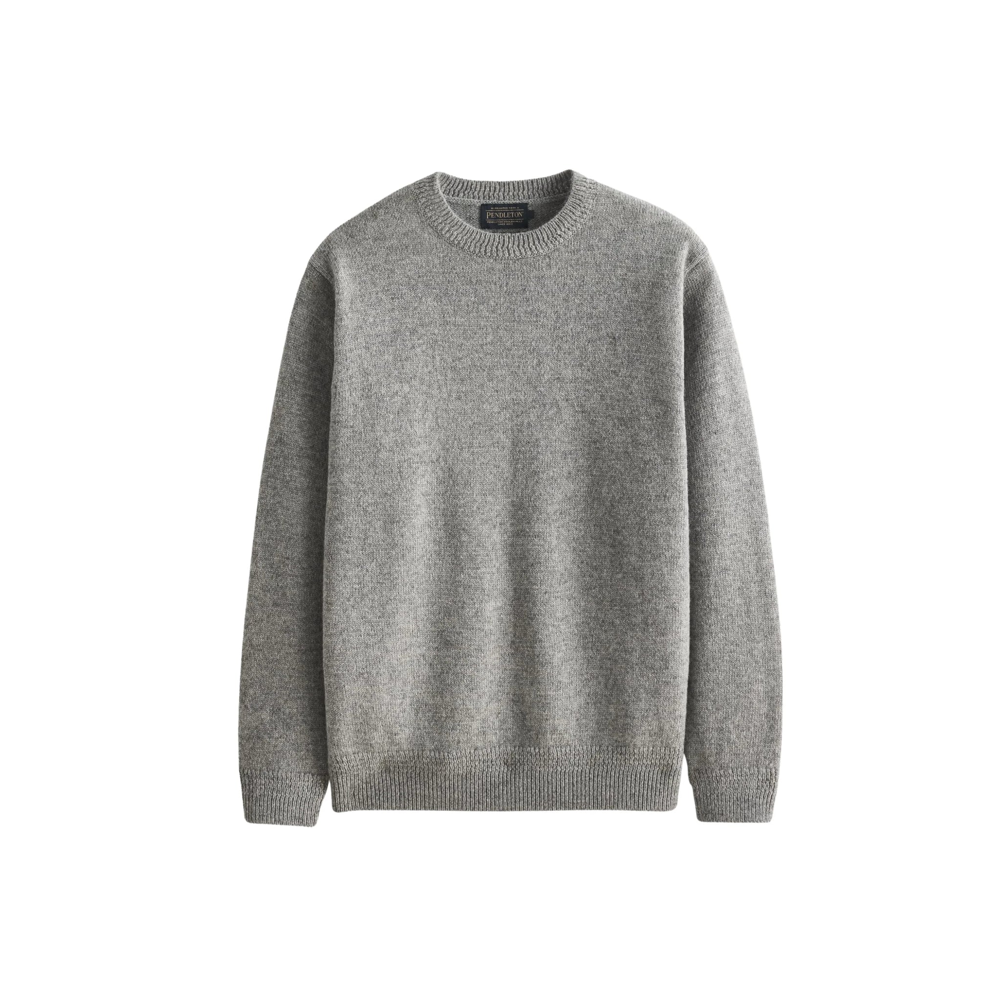 Pendleton Men's Shetland Crewneck Sweater - Light Grey Heather